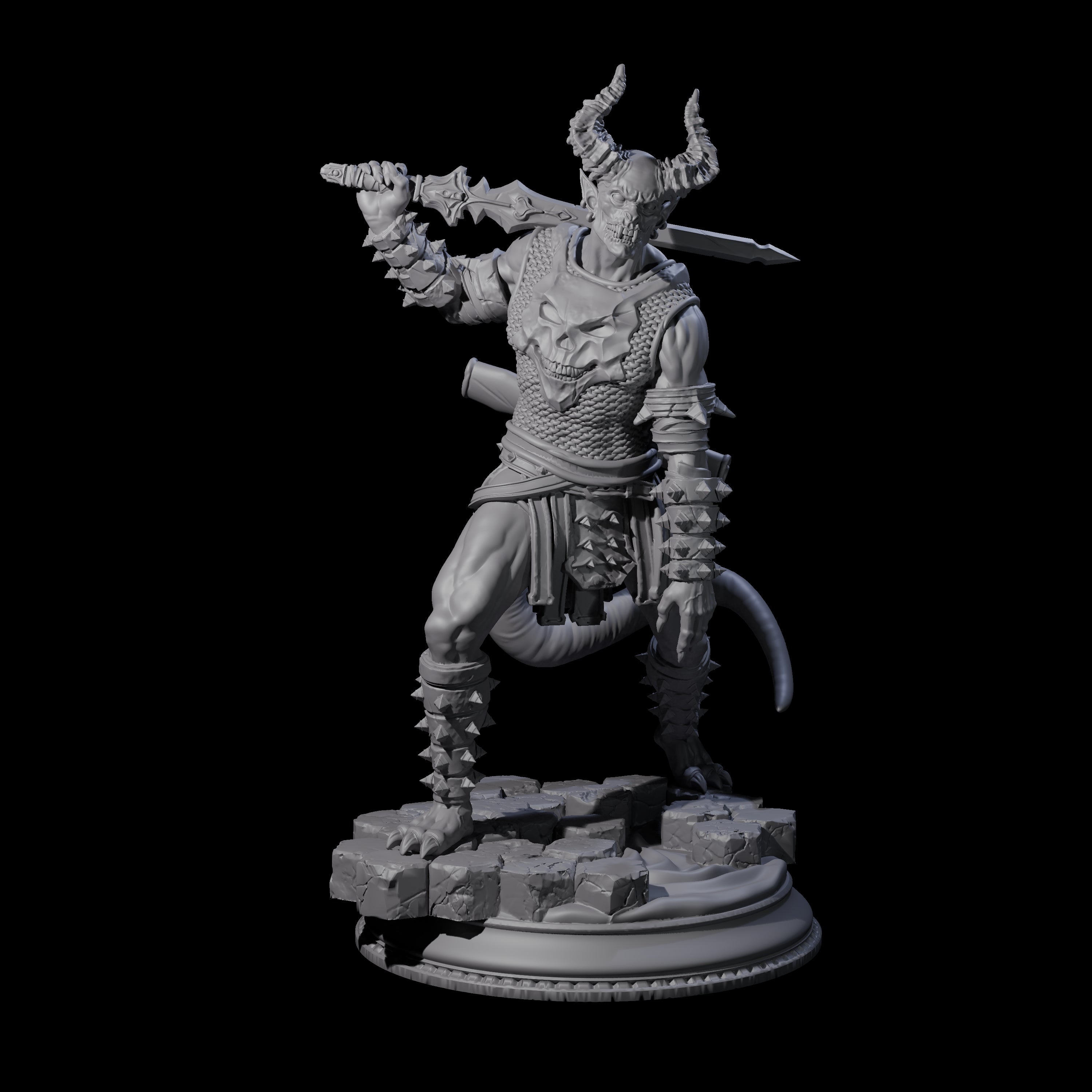 Three Snarling Vordines Miniature for Dungeons and Dragons, Pathfinder or other TTRPGs