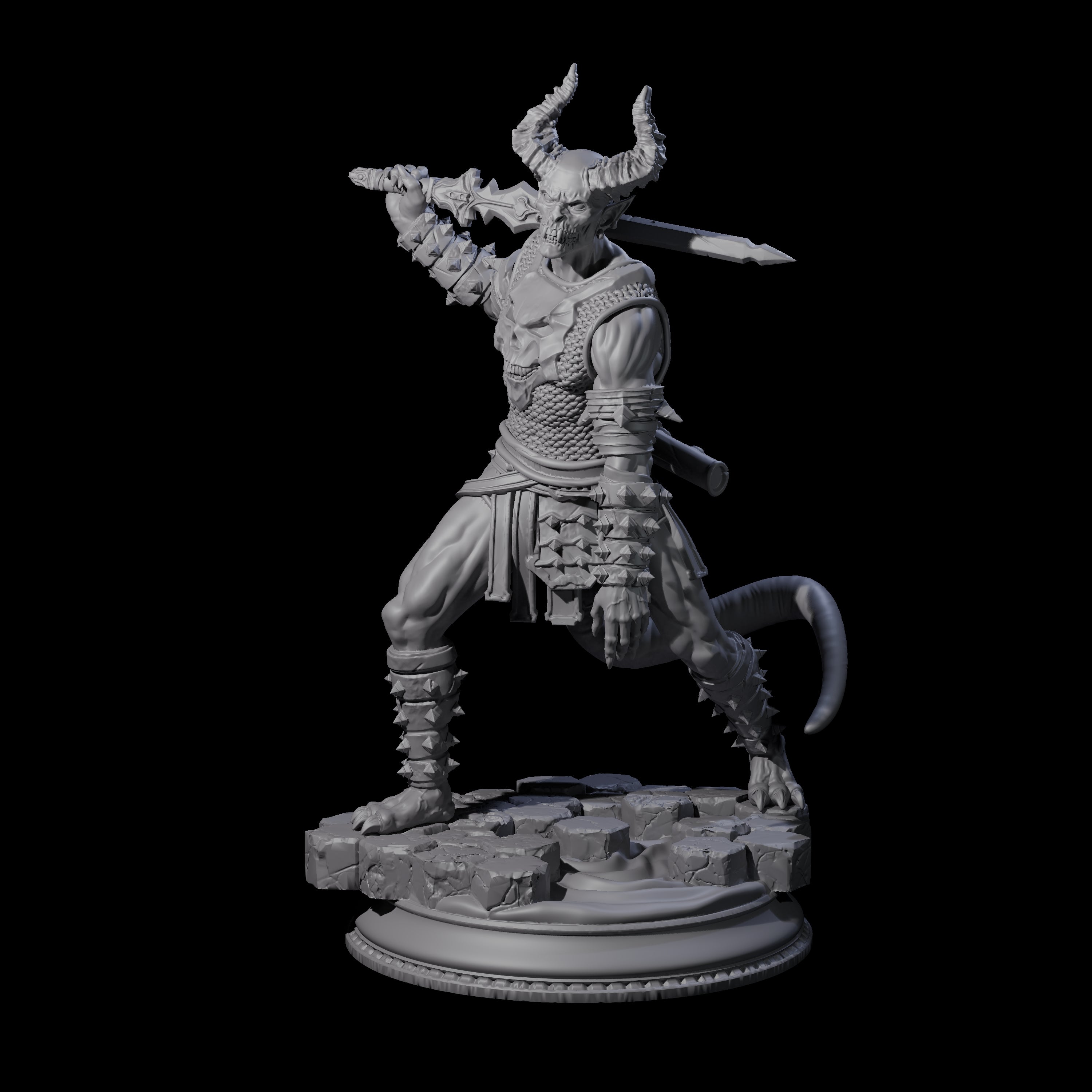 Three Snarling Vordines Miniature for Dungeons and Dragons, Pathfinder or other TTRPGs