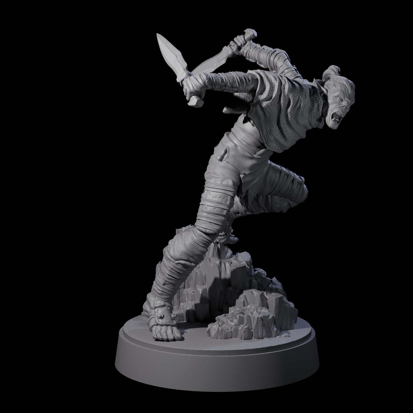 Three Sneaking Githyanki Rogues Miniature for Dungeons and Dragons, Pathfinder or other TTRPGs