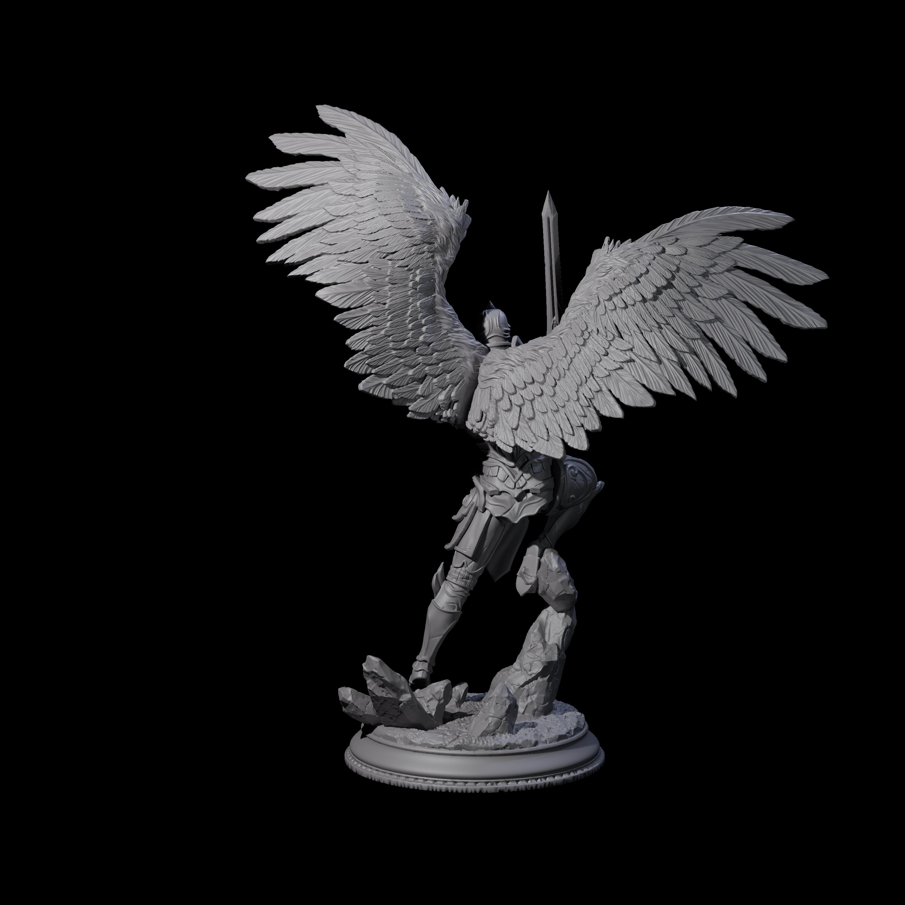 Three Soaring Devas Miniature for Dungeons and Dragons, Pathfinder or other TTRPGs