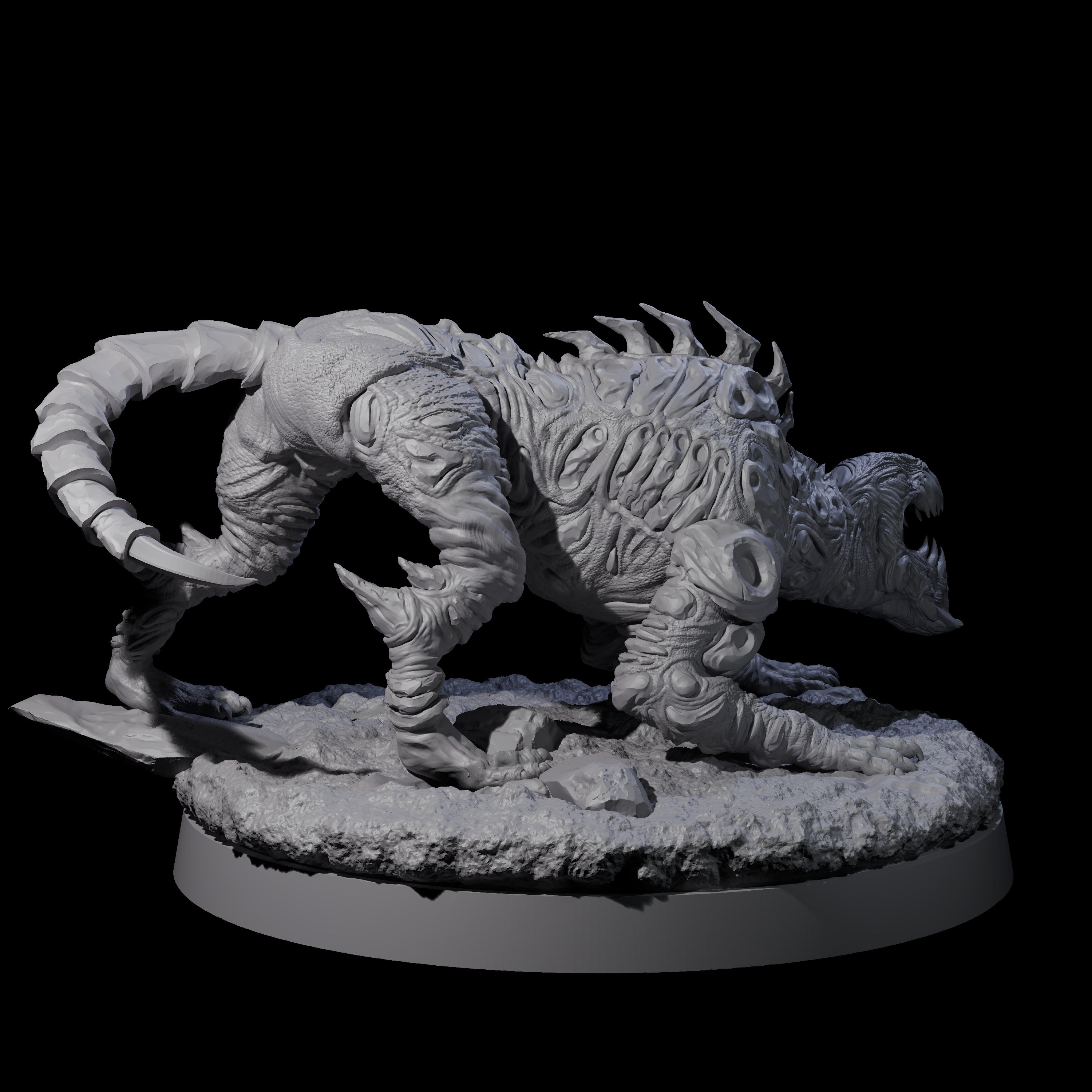 Three Stalking Slithering Trackers Miniature for Dungeons and Dragons, Pathfinder or other TTRPGs