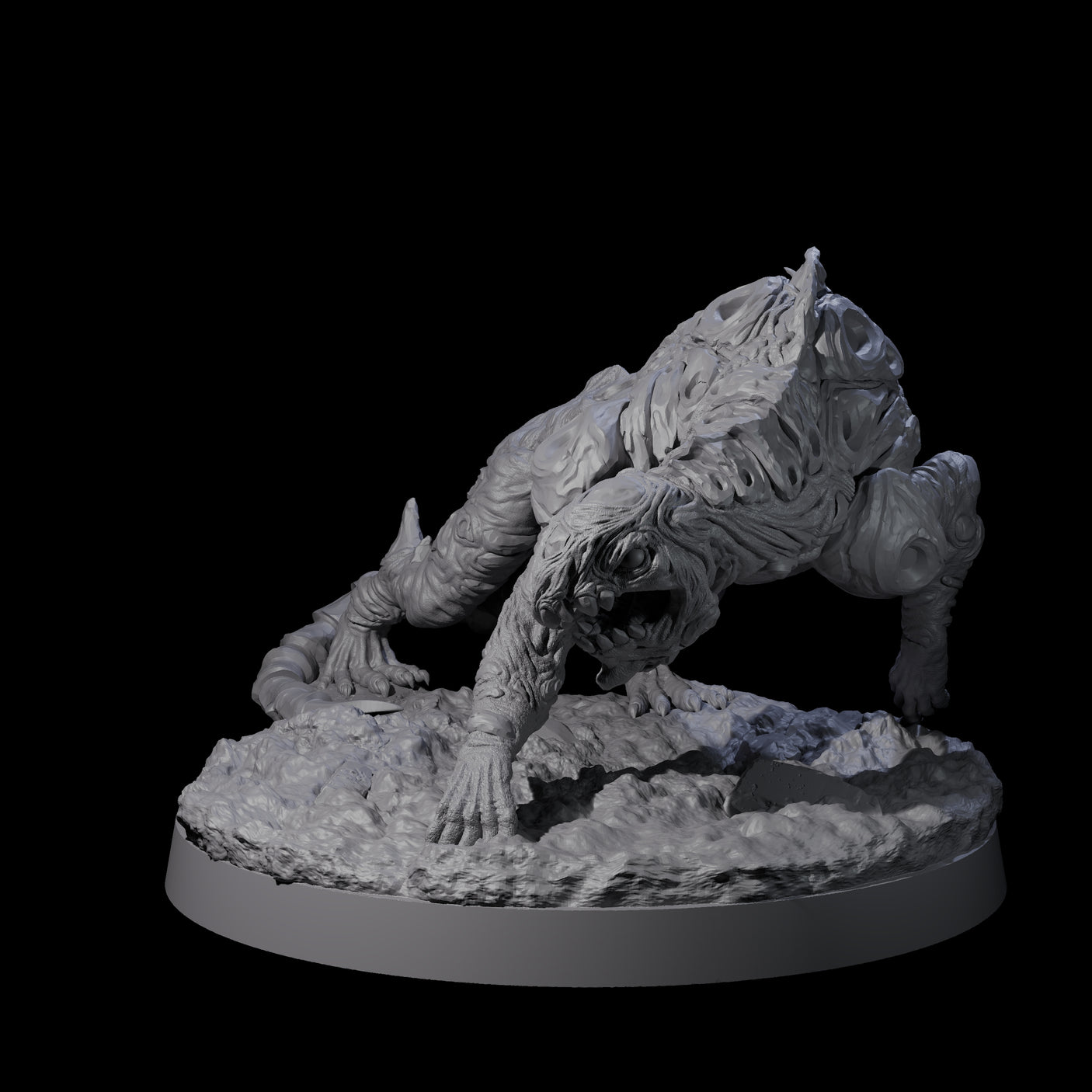 Three Stalking Slithering Trackers Miniature for Dungeons and Dragons, Pathfinder or other TTRPGs