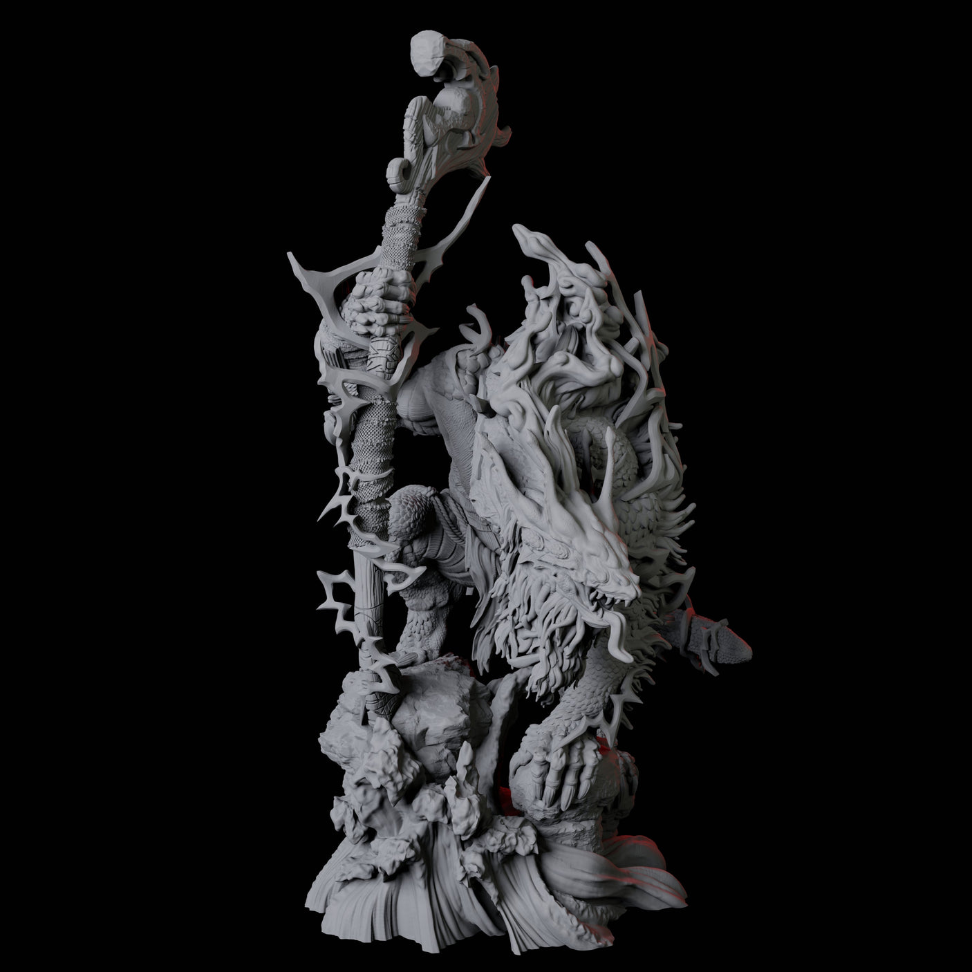 Three Storm Trolls Miniature for Dungeons and Dragons, Pathfinder or other TTRPGs