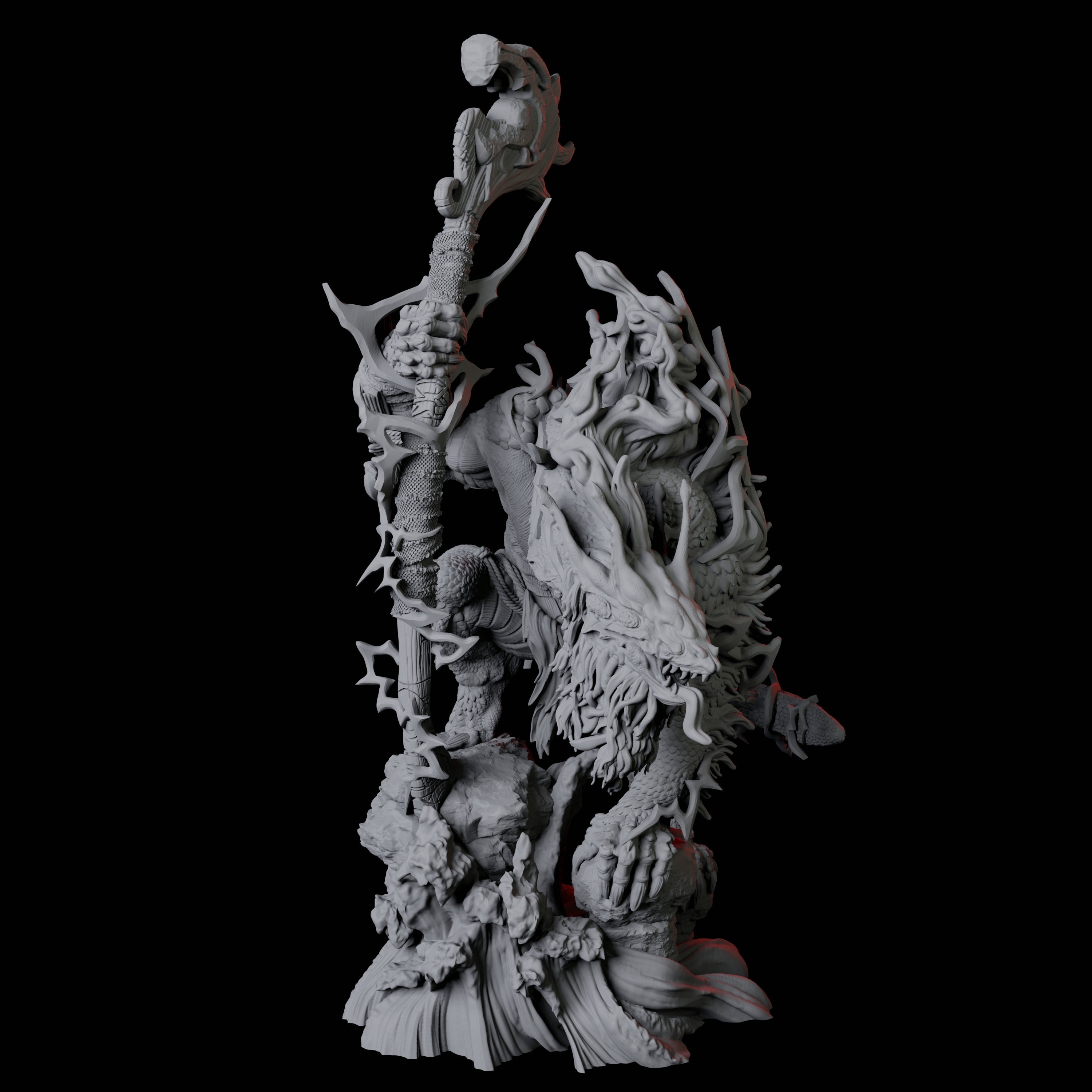 Three Storm Trolls Miniature for Dungeons and Dragons, Pathfinder or other TTRPGs
