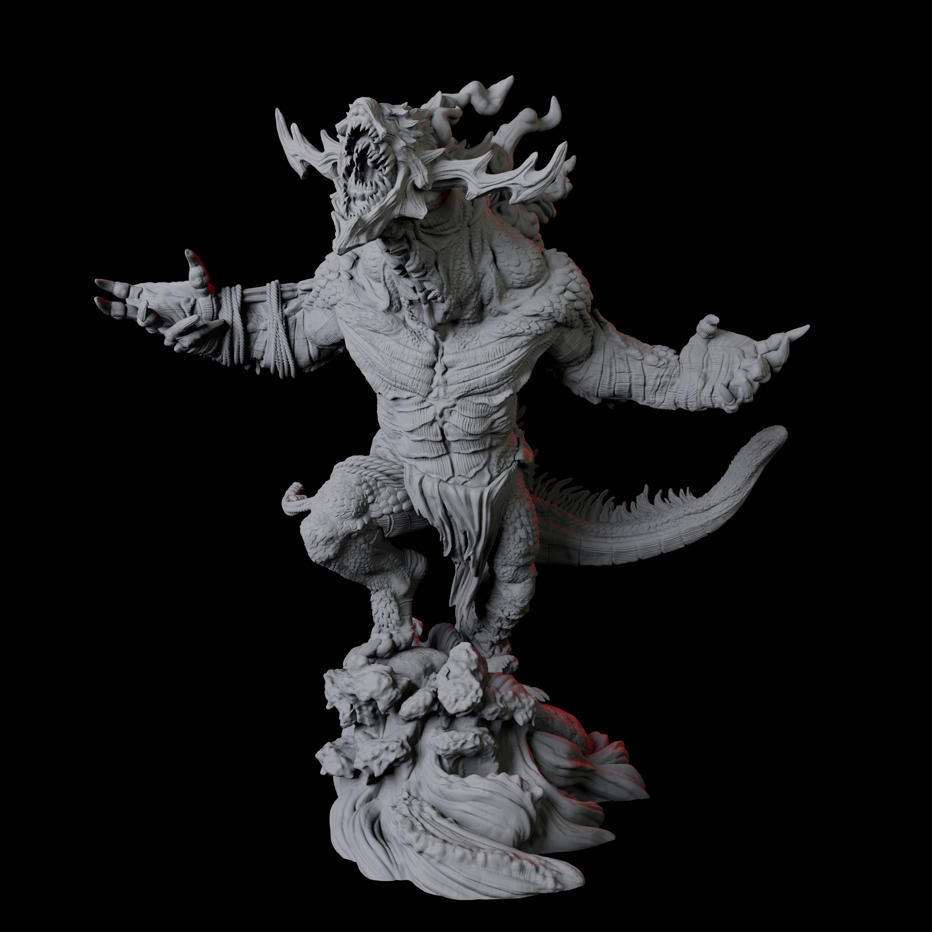Three Storm Trolls Miniature for Dungeons and Dragons, Pathfinder or other TTRPGs
