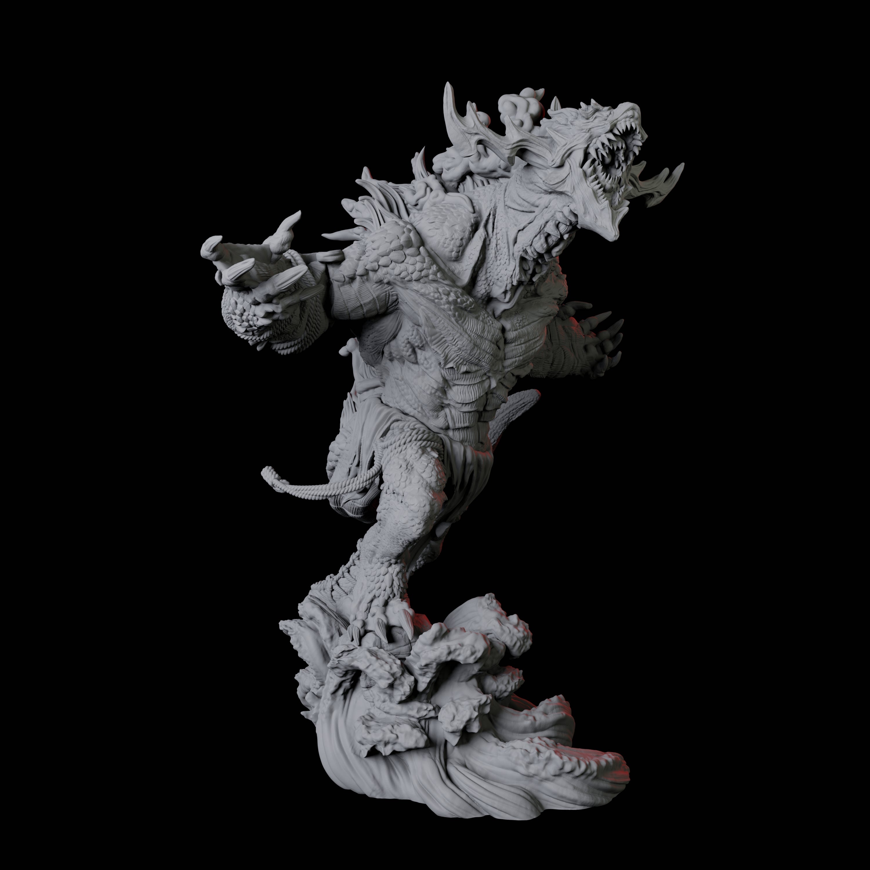 Three Storm Trolls Miniature for Dungeons and Dragons, Pathfinder or other TTRPGs