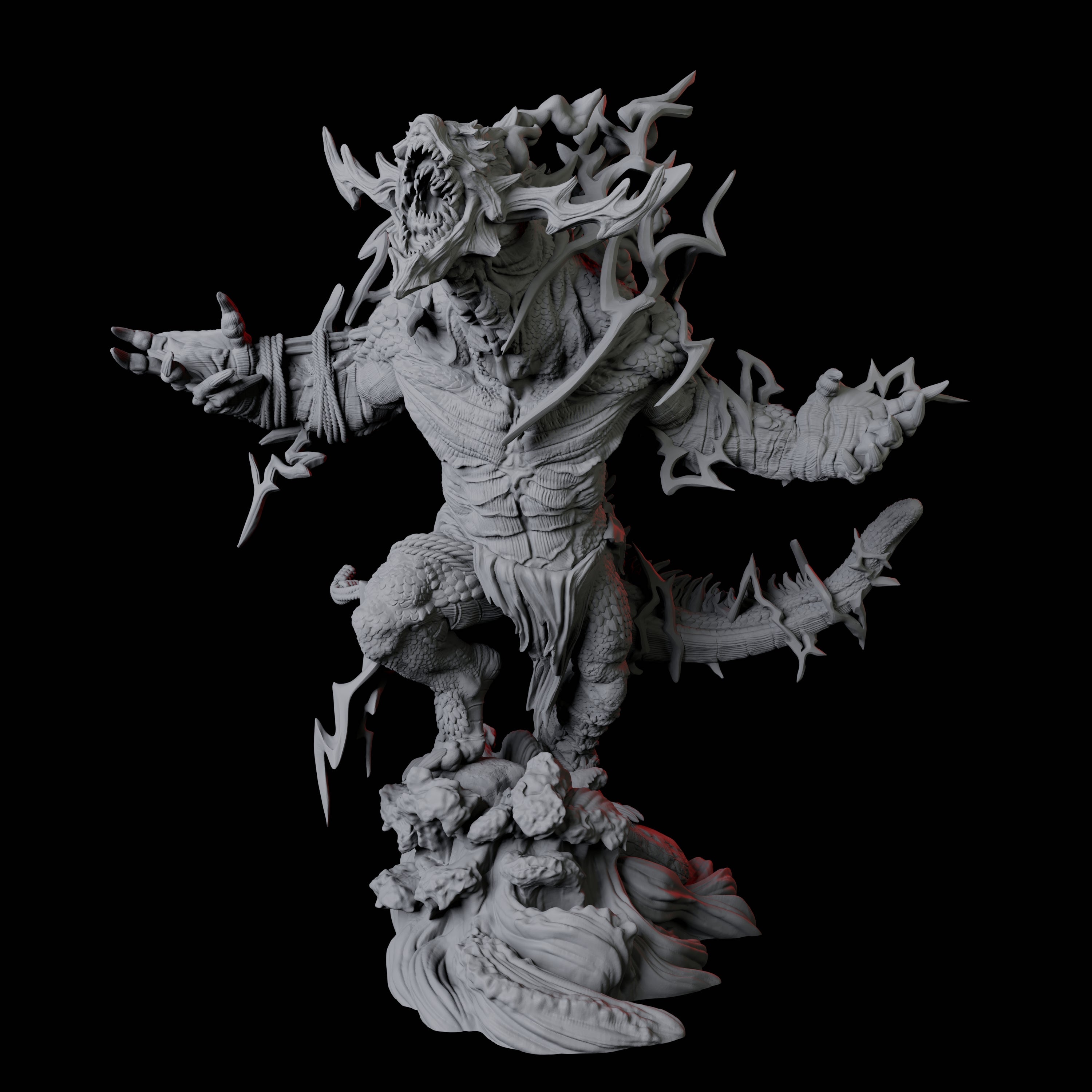 Three Storm Trolls Miniature for Dungeons and Dragons, Pathfinder or other TTRPGs