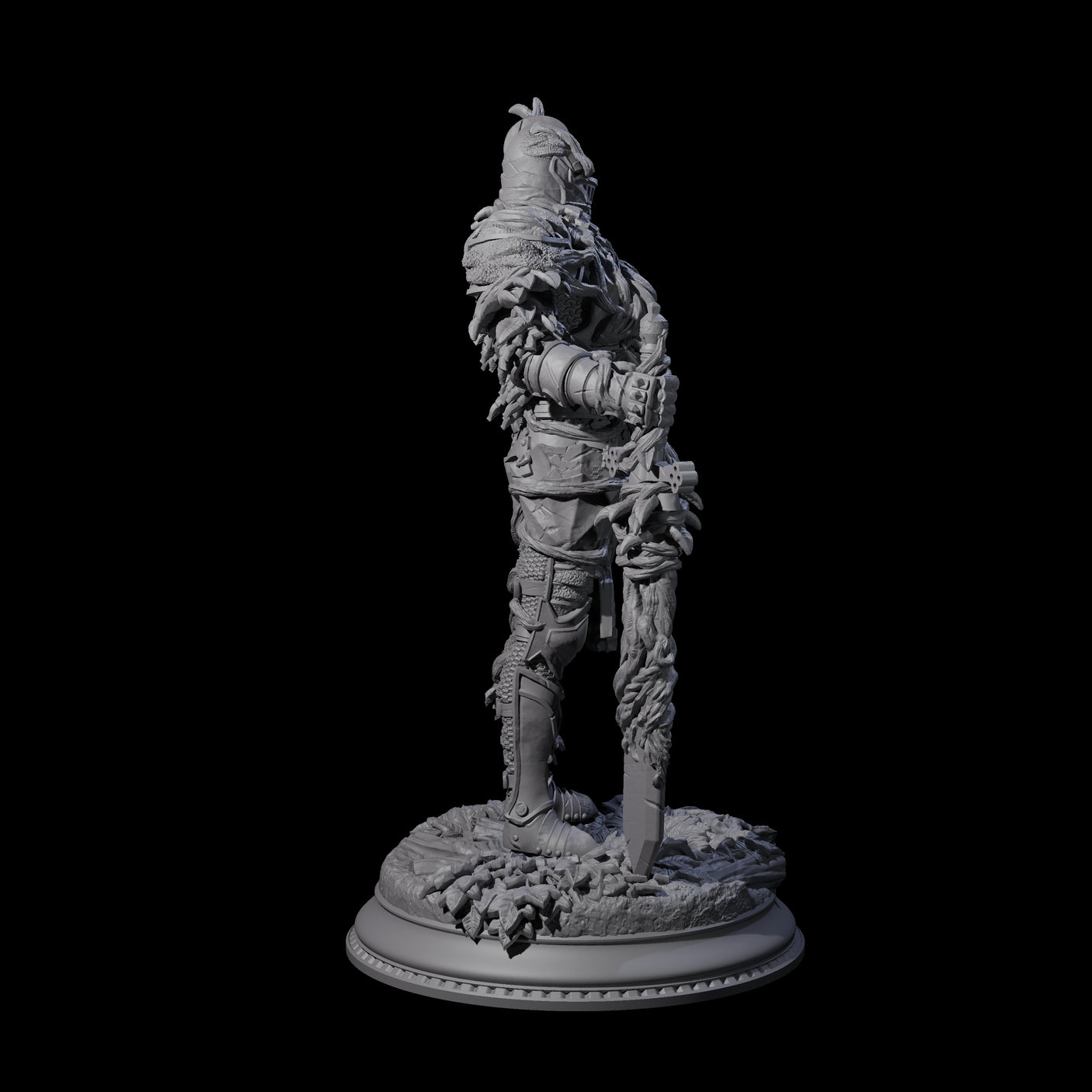 Three Striding Knights Miniature for Dungeons and Dragons, Pathfinder or other TTRPGs