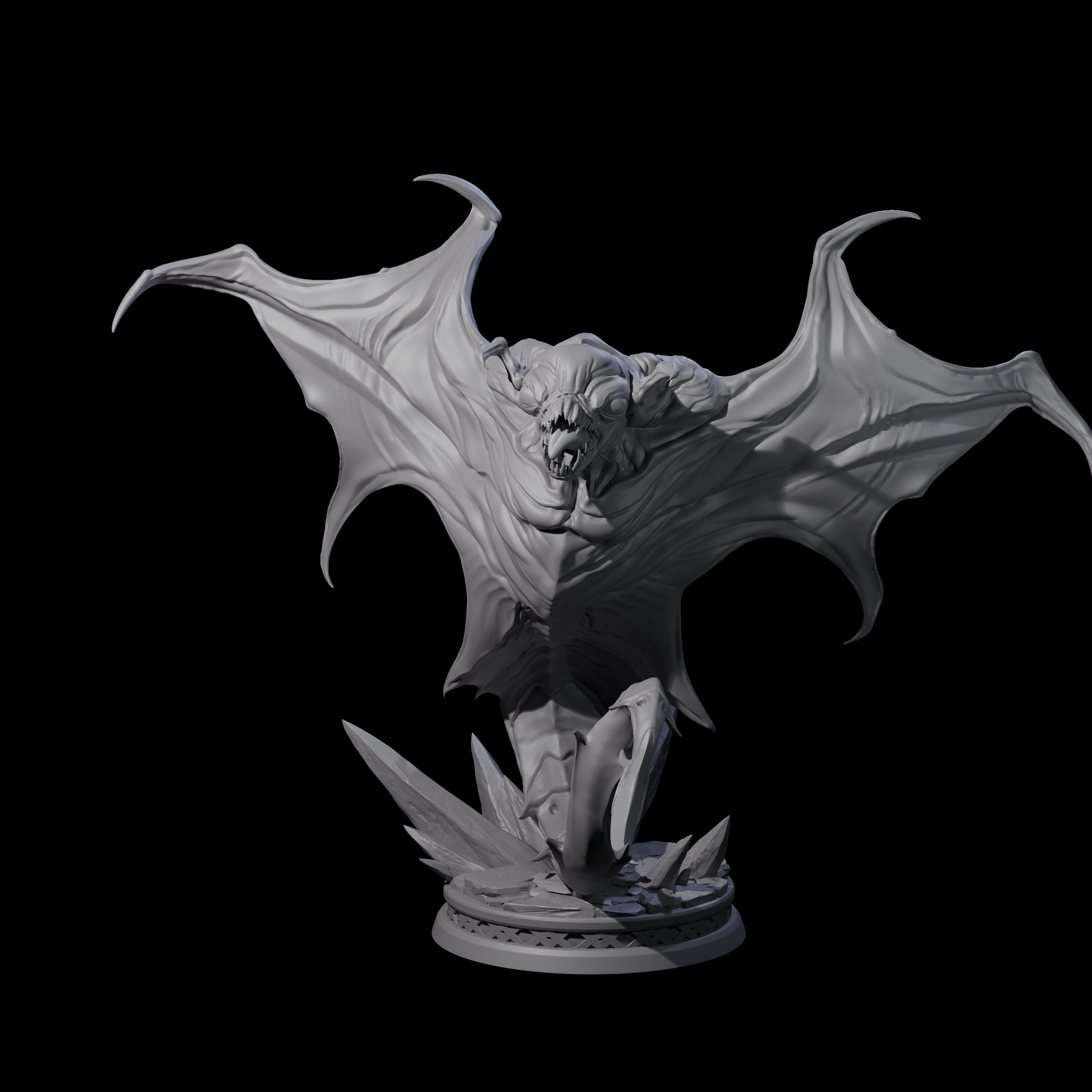 Three Swooping Cloakers Miniature for Dungeons and Dragons, Pathfinder or other TTRPGs