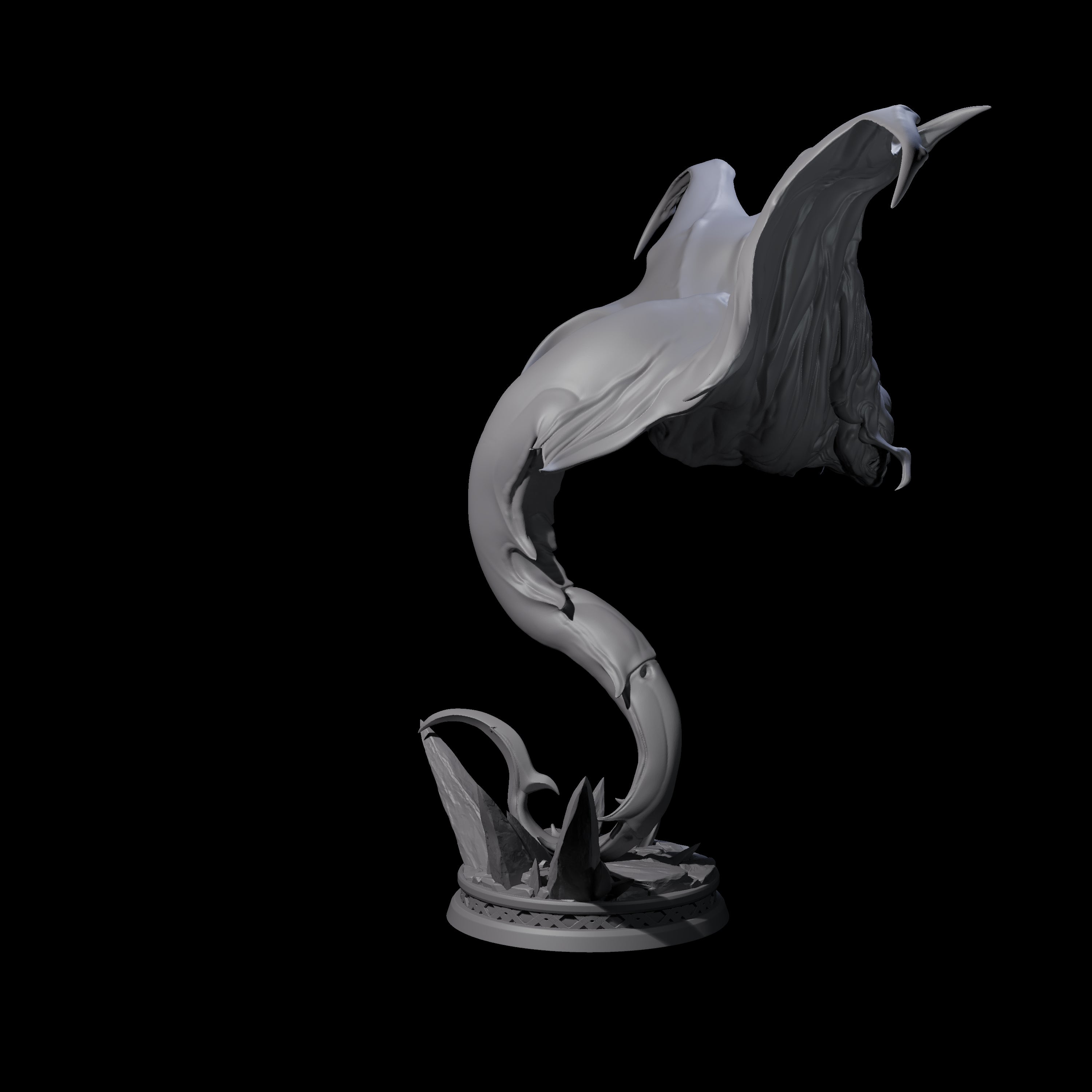 Three Swooping Cloakers Miniature for Dungeons and Dragons, Pathfinder or other TTRPGs