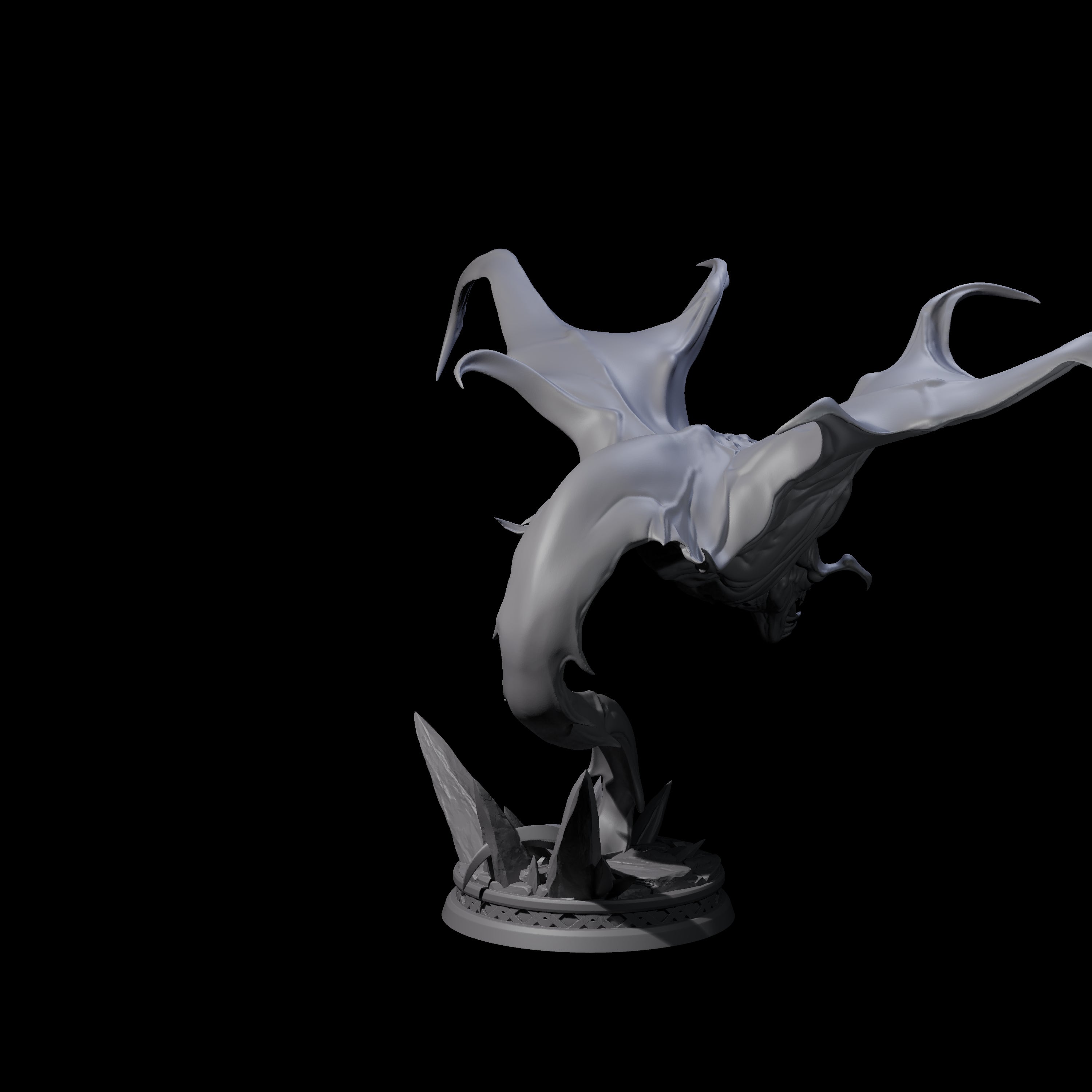 Three Swooping Cloakers Miniature for Dungeons and Dragons, Pathfinder or other TTRPGs