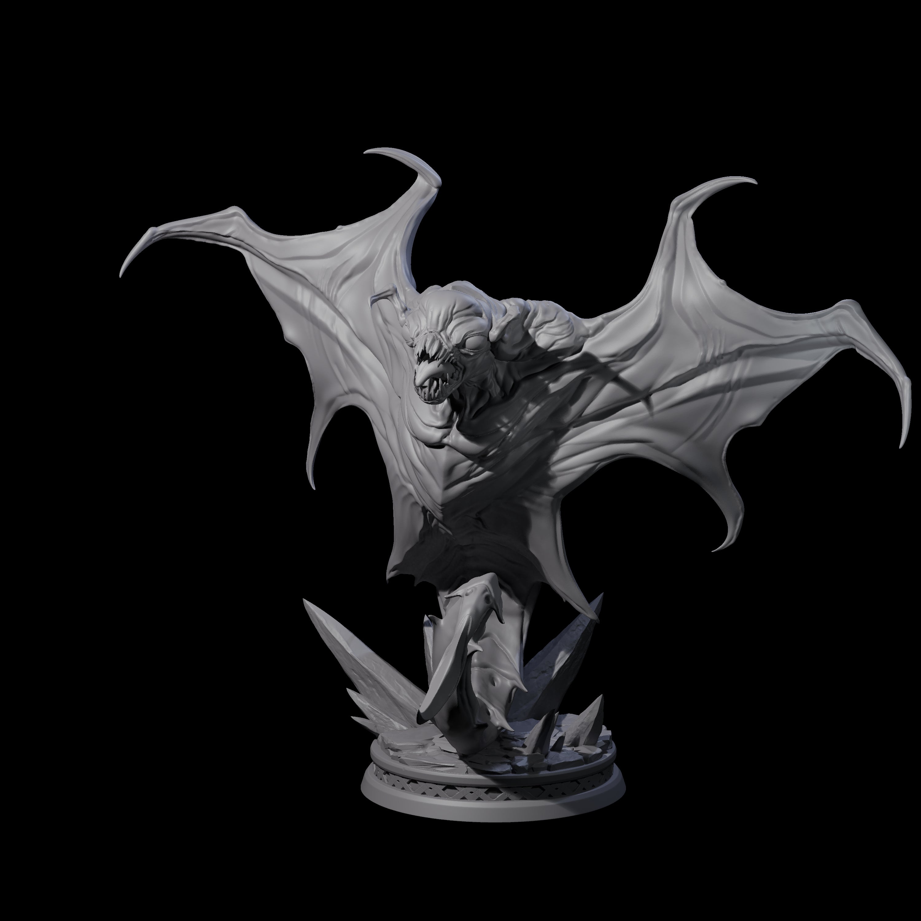 Three Swooping Cloakers Miniature for Dungeons and Dragons, Pathfinder or other TTRPGs