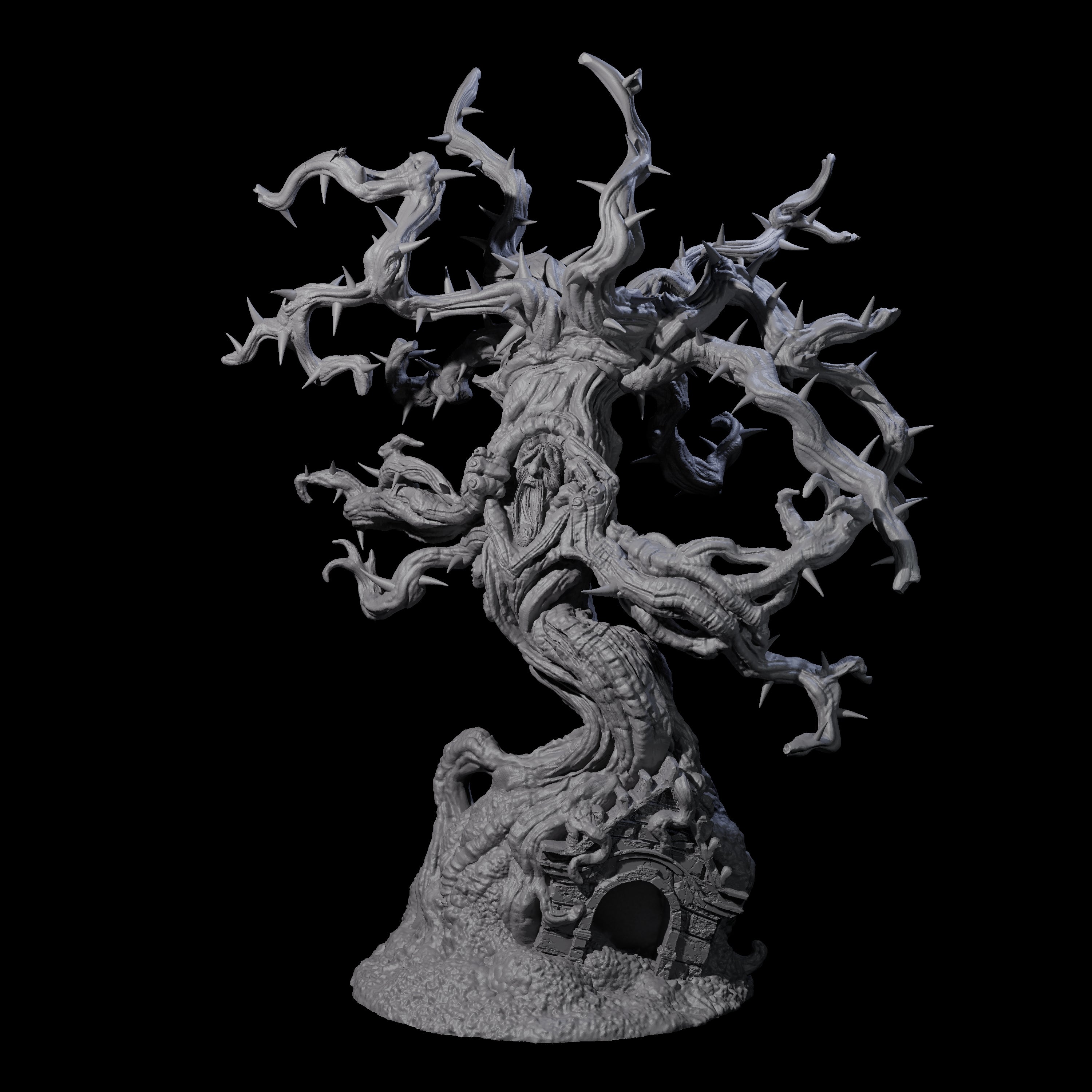 Three Thorny Tree Blights Miniature for Dungeons and Dragons, Pathfinder or other TTRPGs