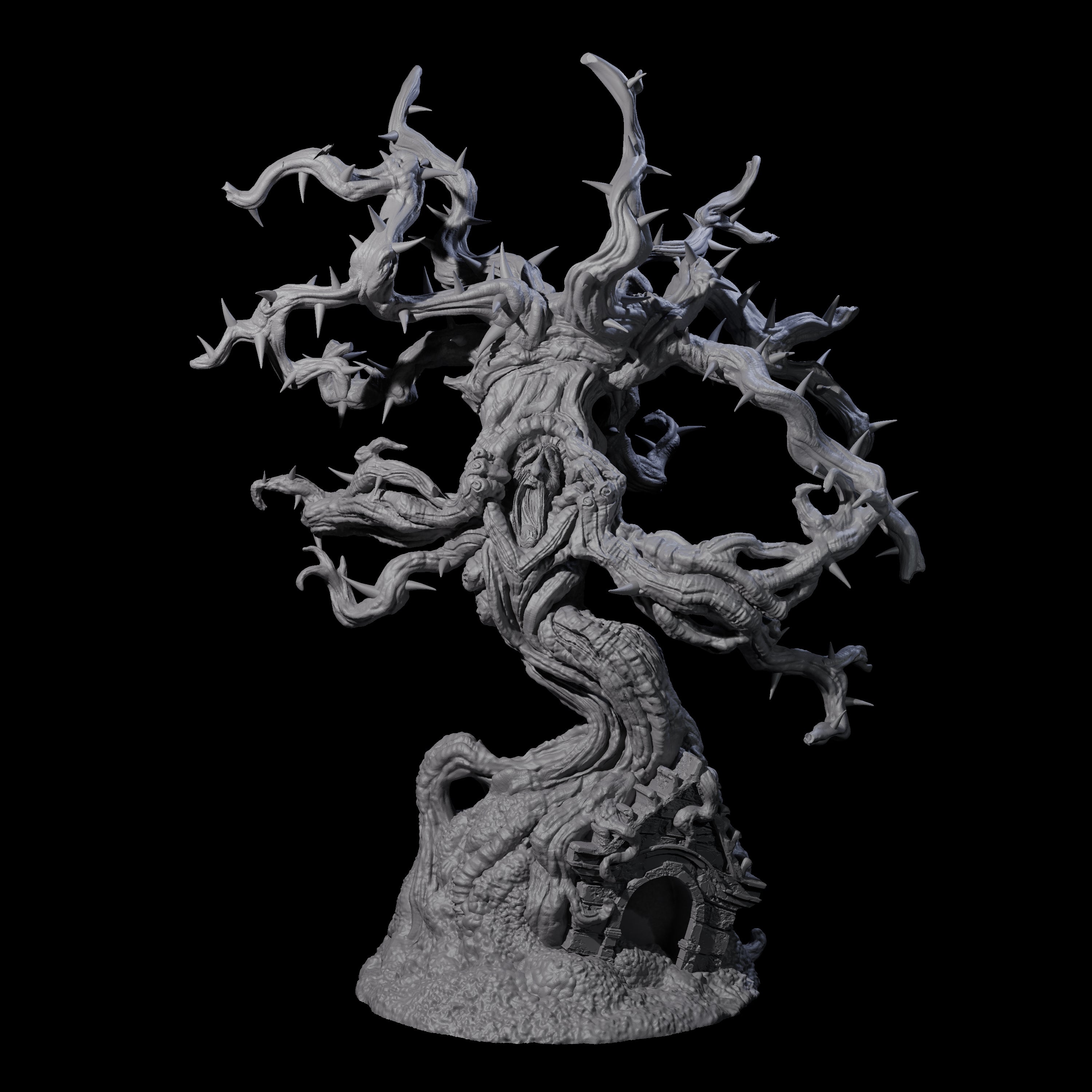 Three Thorny Tree Blights Miniature for Dungeons and Dragons, Pathfinder or other TTRPGs