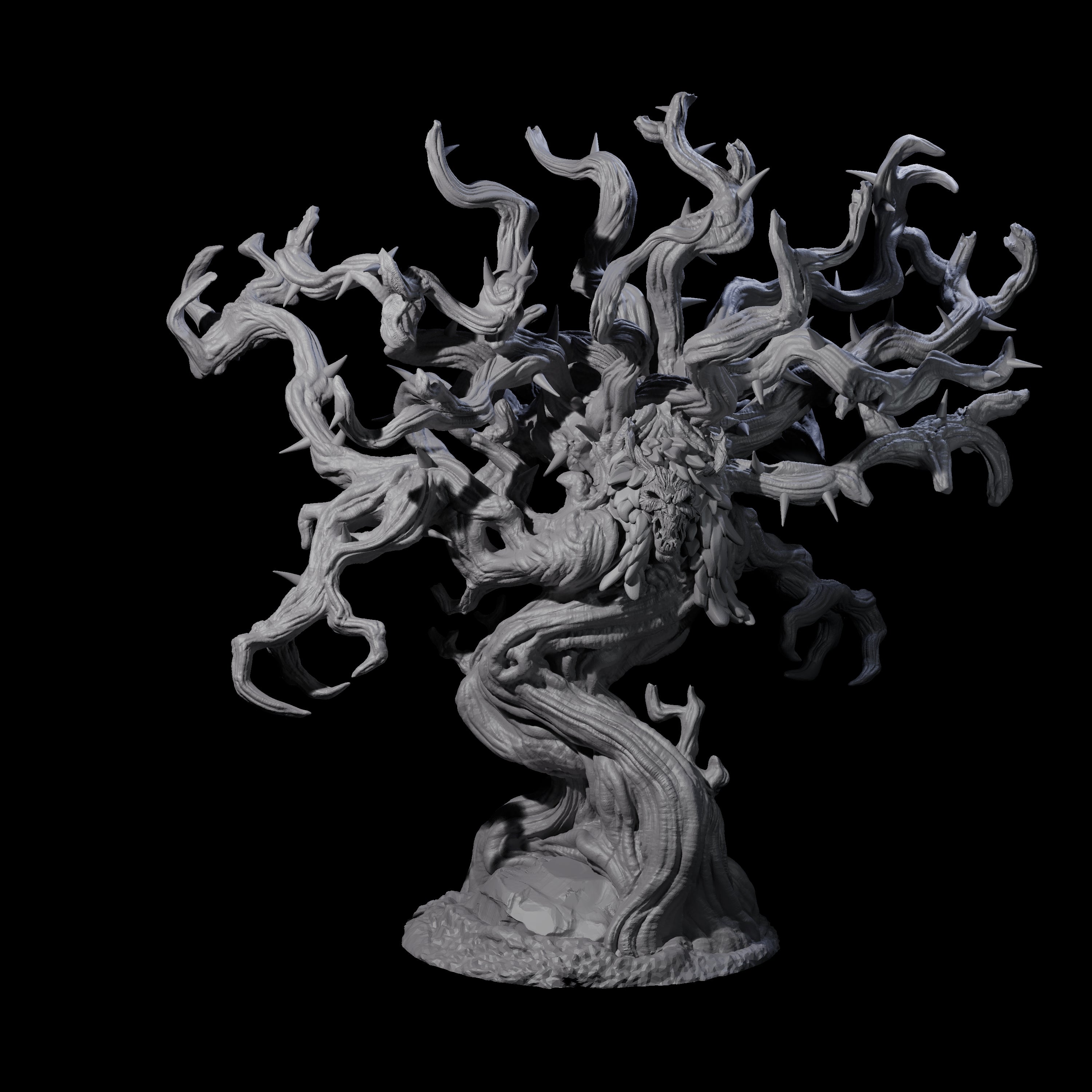 Three Thorny Tree Blights Miniature for Dungeons and Dragons, Pathfinder or other TTRPGs