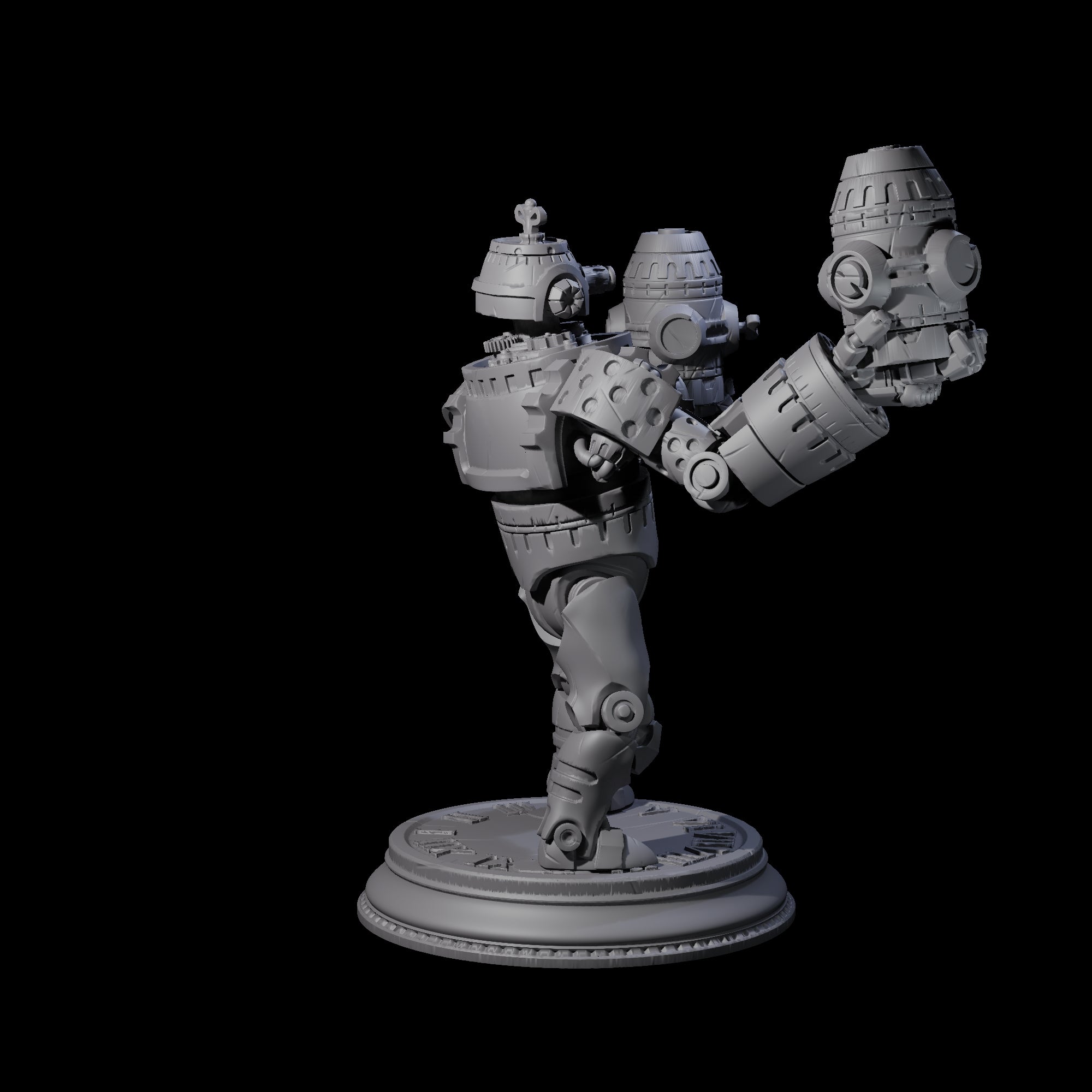 Three Ticking Clockwork Soldiers Miniature for Dungeons and Dragons, Pathfinder or other TTRPGs