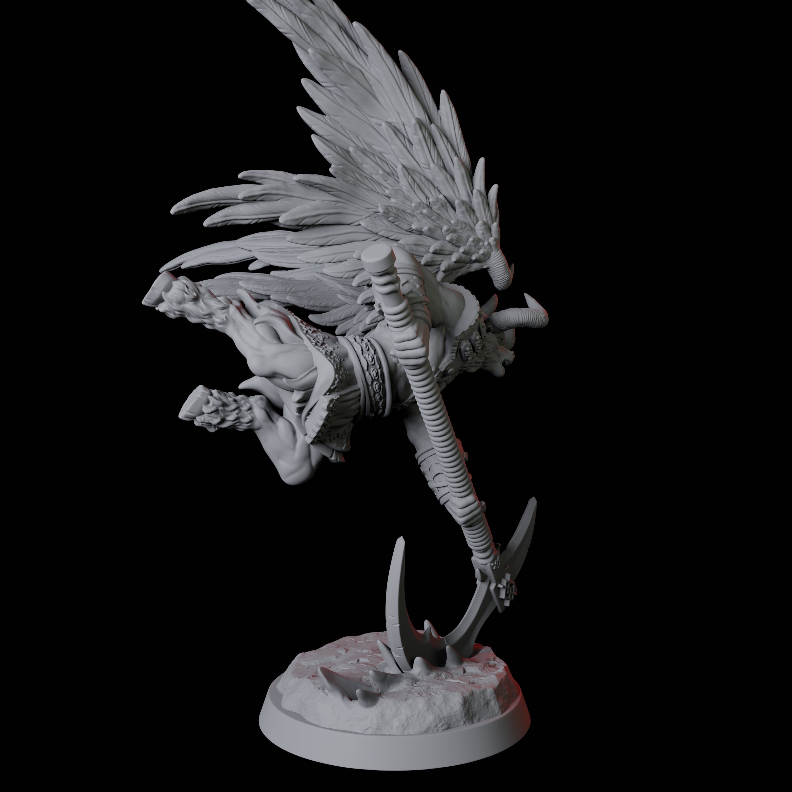 Three Winged Bull Men Miniature for Dungeons and Dragons, Pathfinder or other TTRPGs
