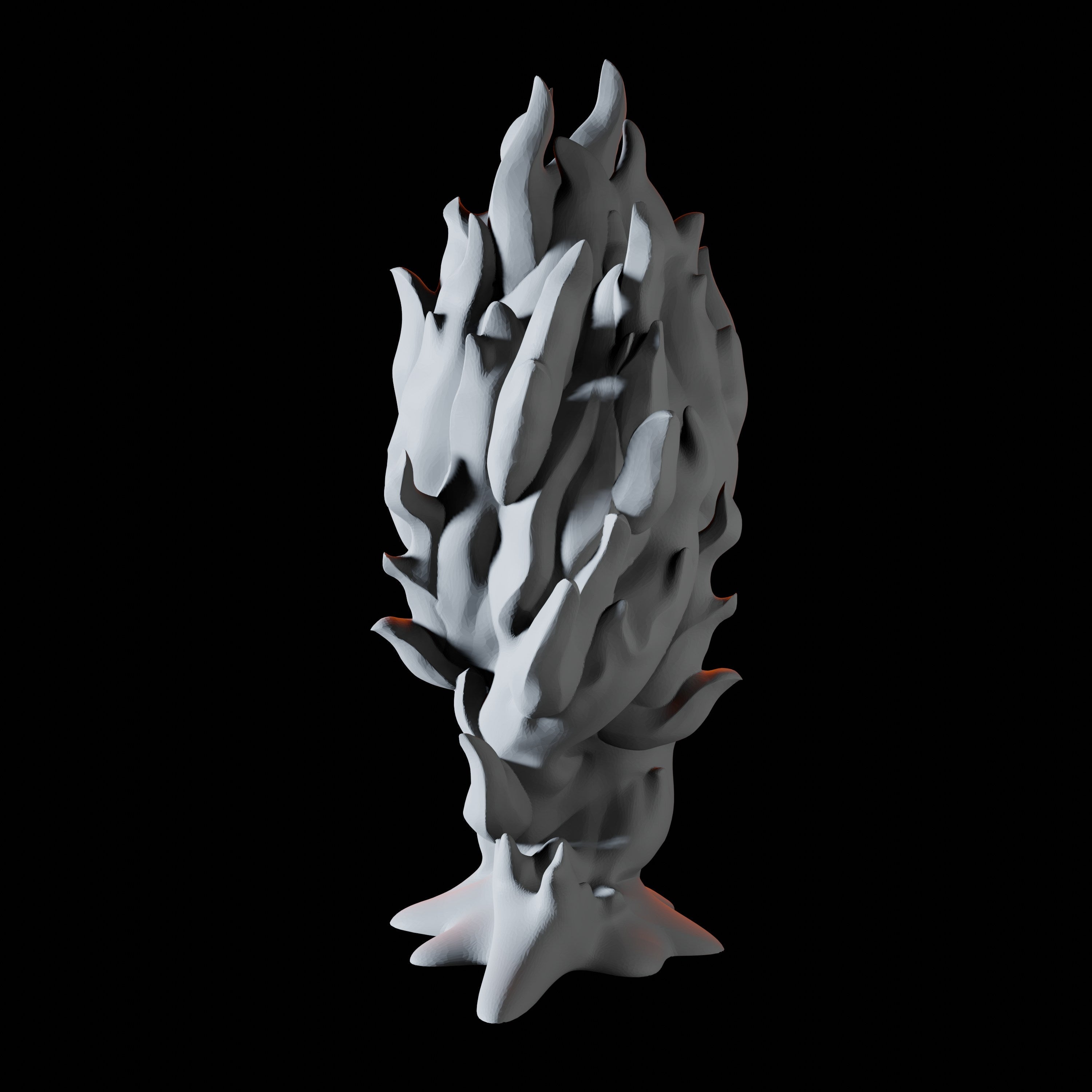 Three Young Fire Elementals Miniature for Dungeons and Dragons, Pathfinder or other TTRPGs