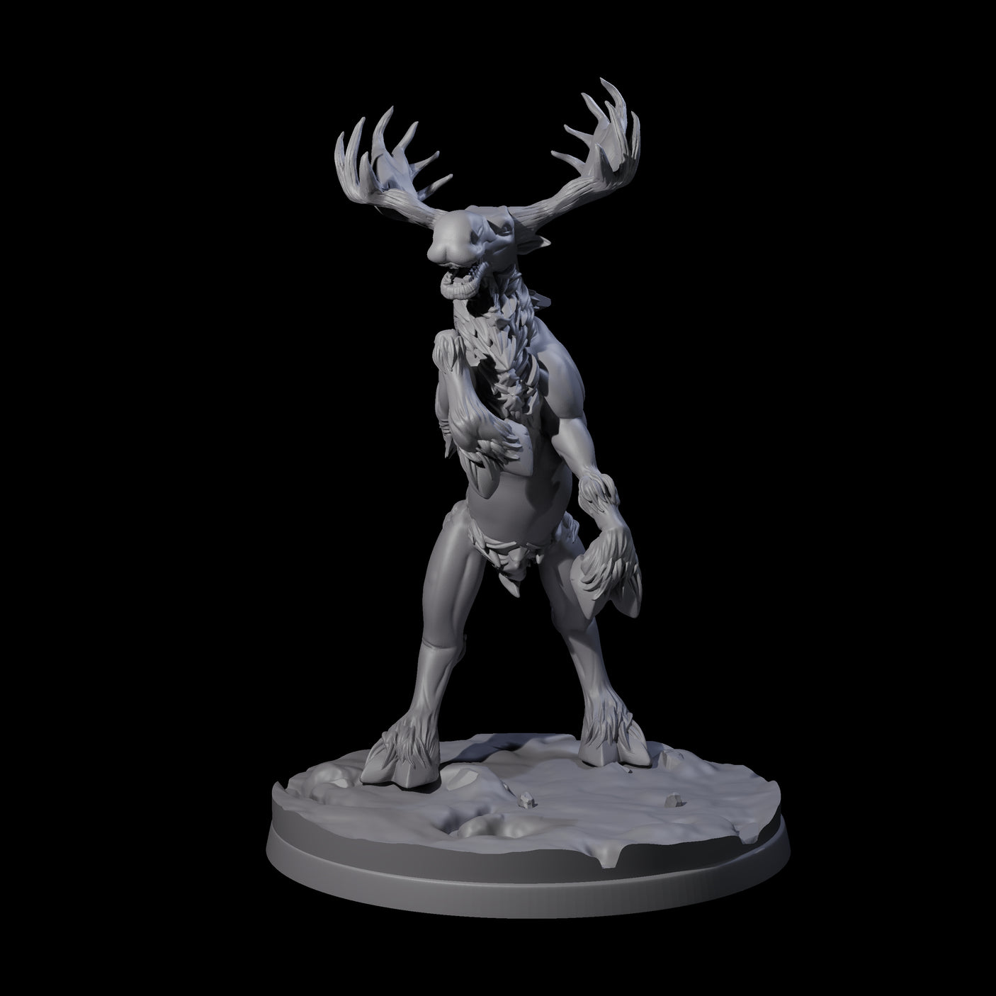 Thundering Moose Guardians Miniature for Dungeons and Dragons, Pathfinder or other TTRPGs