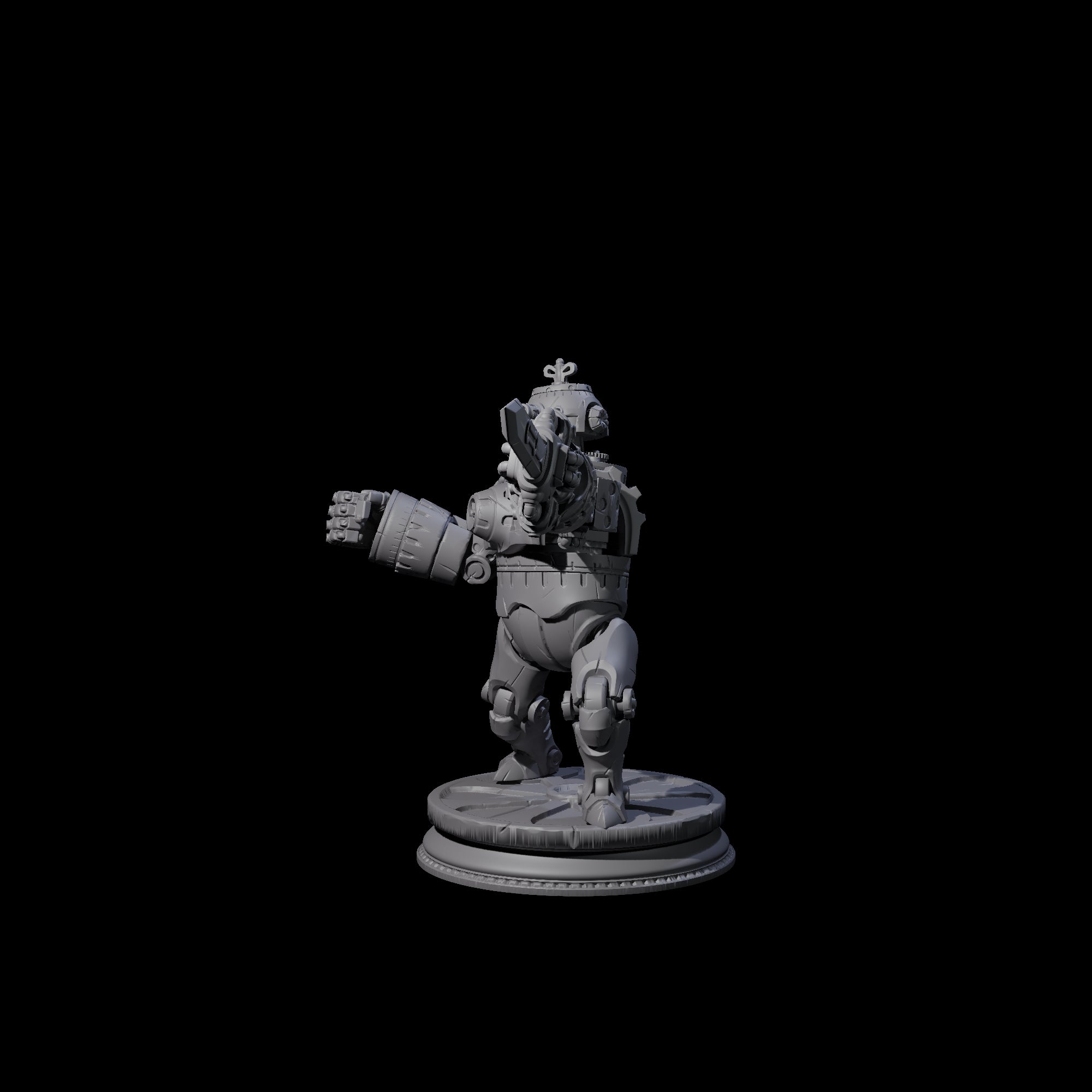 Ticking Clockwork Soldier A Miniature for Dungeons and Dragons, Pathfinder or other TTRPGs