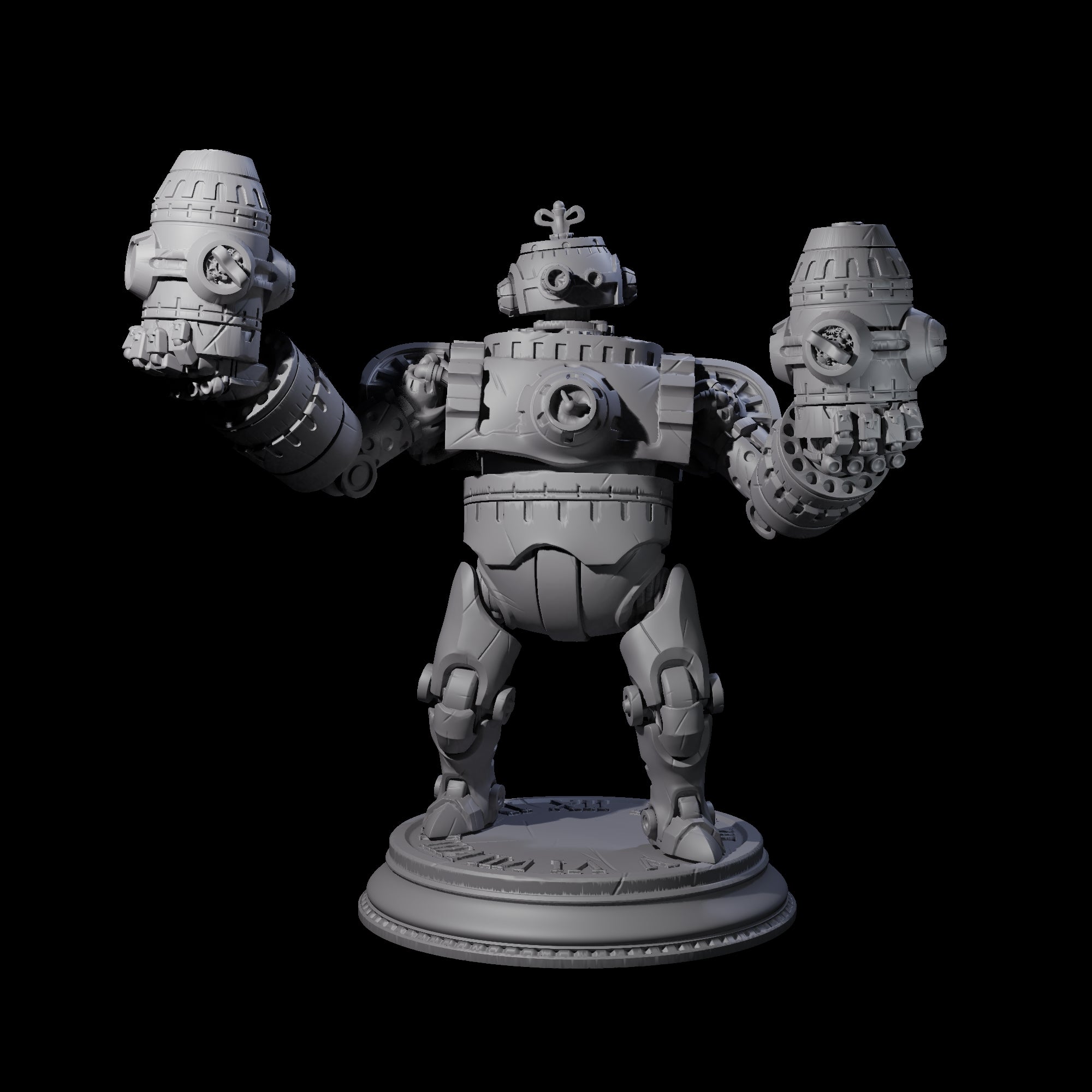 Ticking Clockwork Soldier B Miniature for Dungeons and Dragons, Pathfinder or other TTRPGs