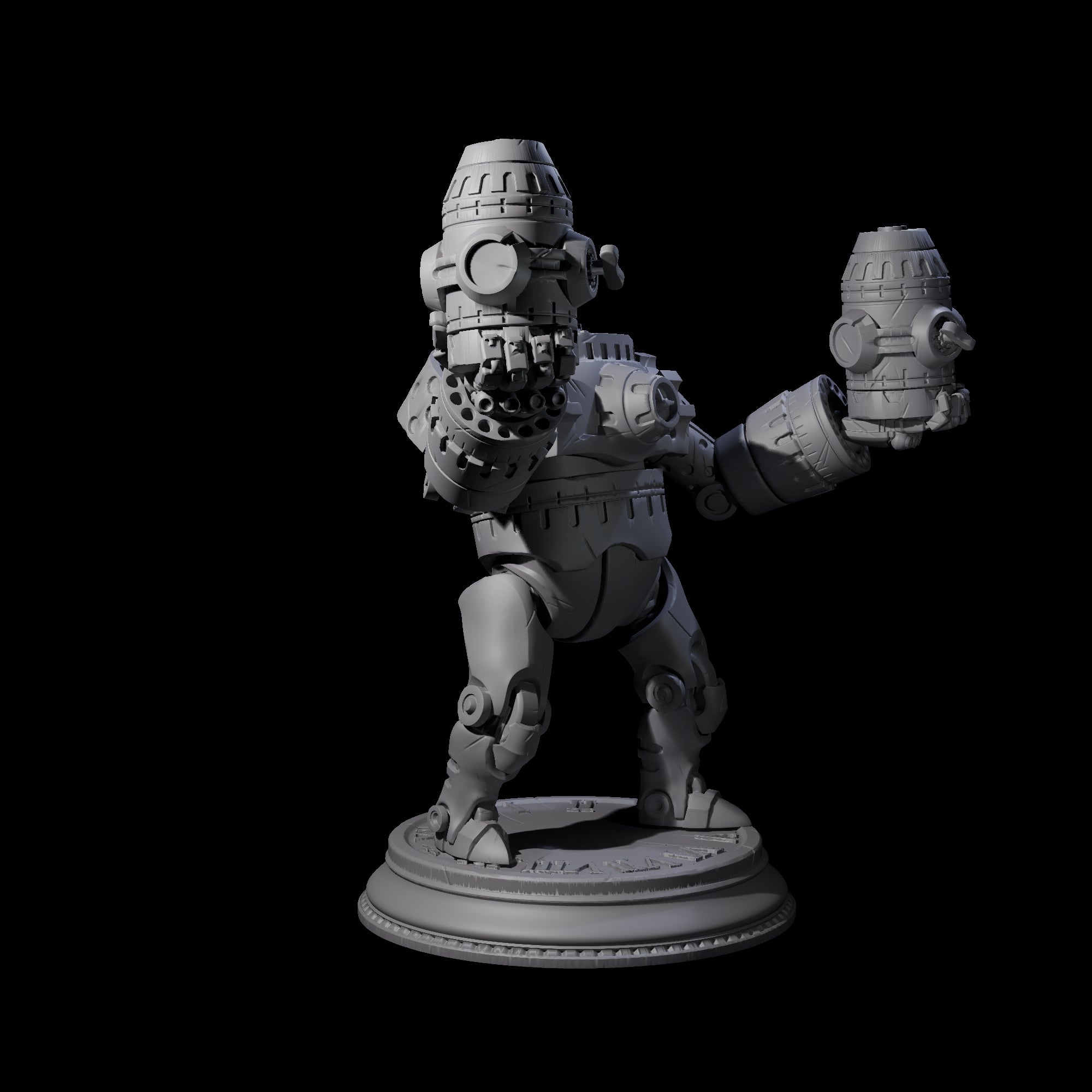 Ticking Clockwork Soldier B Miniature for Dungeons and Dragons, Pathfinder or other TTRPGs