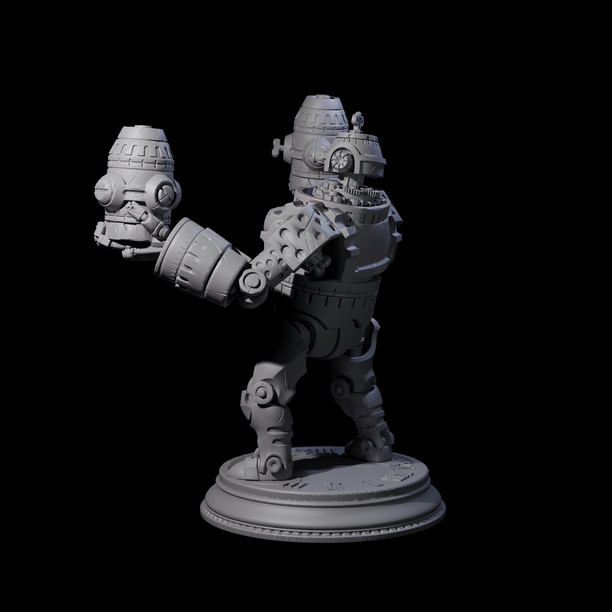 Ticking Clockwork Soldier B Miniature for Dungeons and Dragons, Pathfinder or other TTRPGs