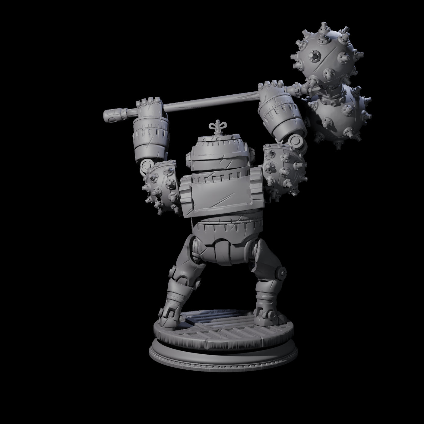 Ticking Clockwork Soldier C Miniature for Dungeons and Dragons, Pathfinder or other TTRPGs