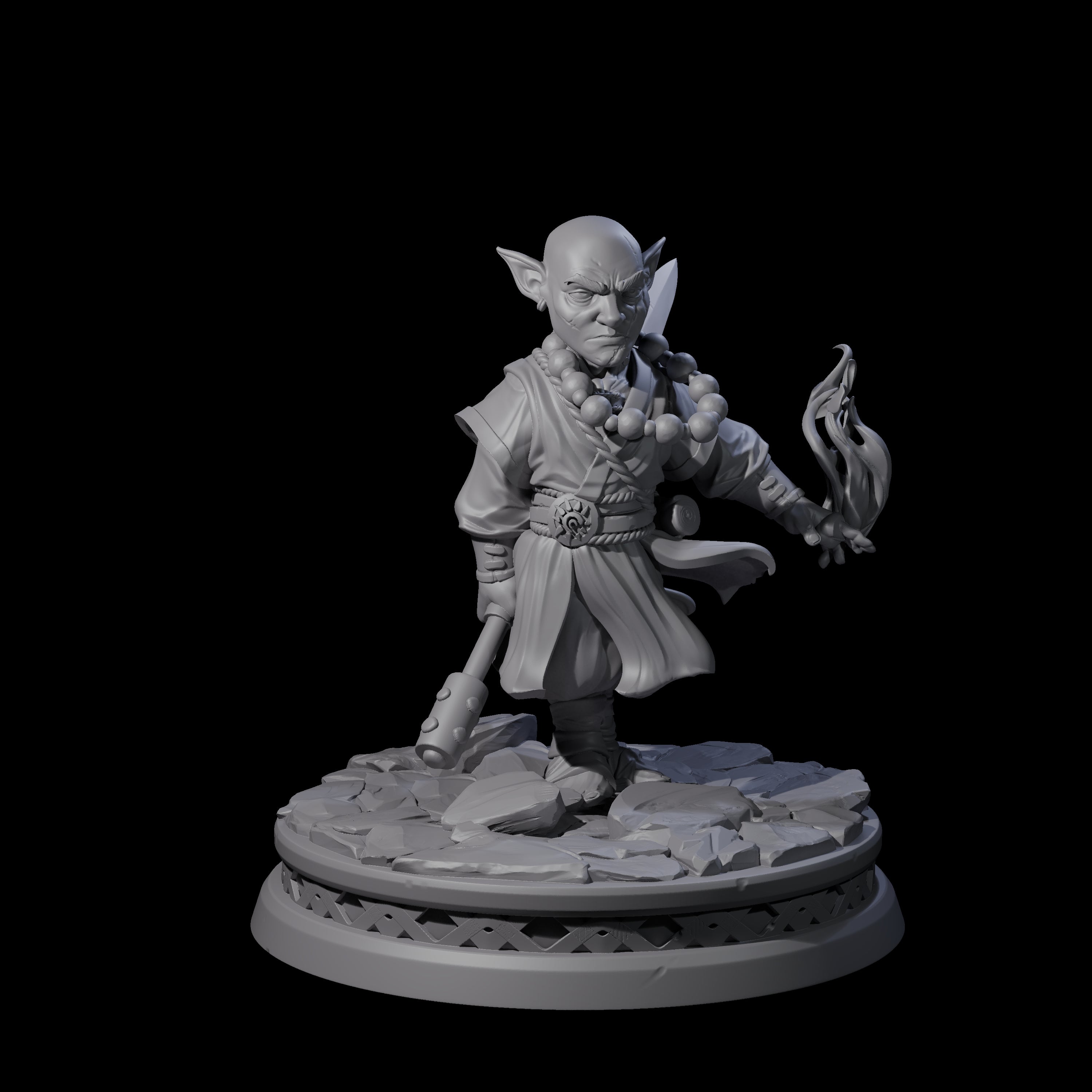 Tidy Goblin Monk Miniature for Dungeons and Dragons, Pathfinder or other TTRPGs