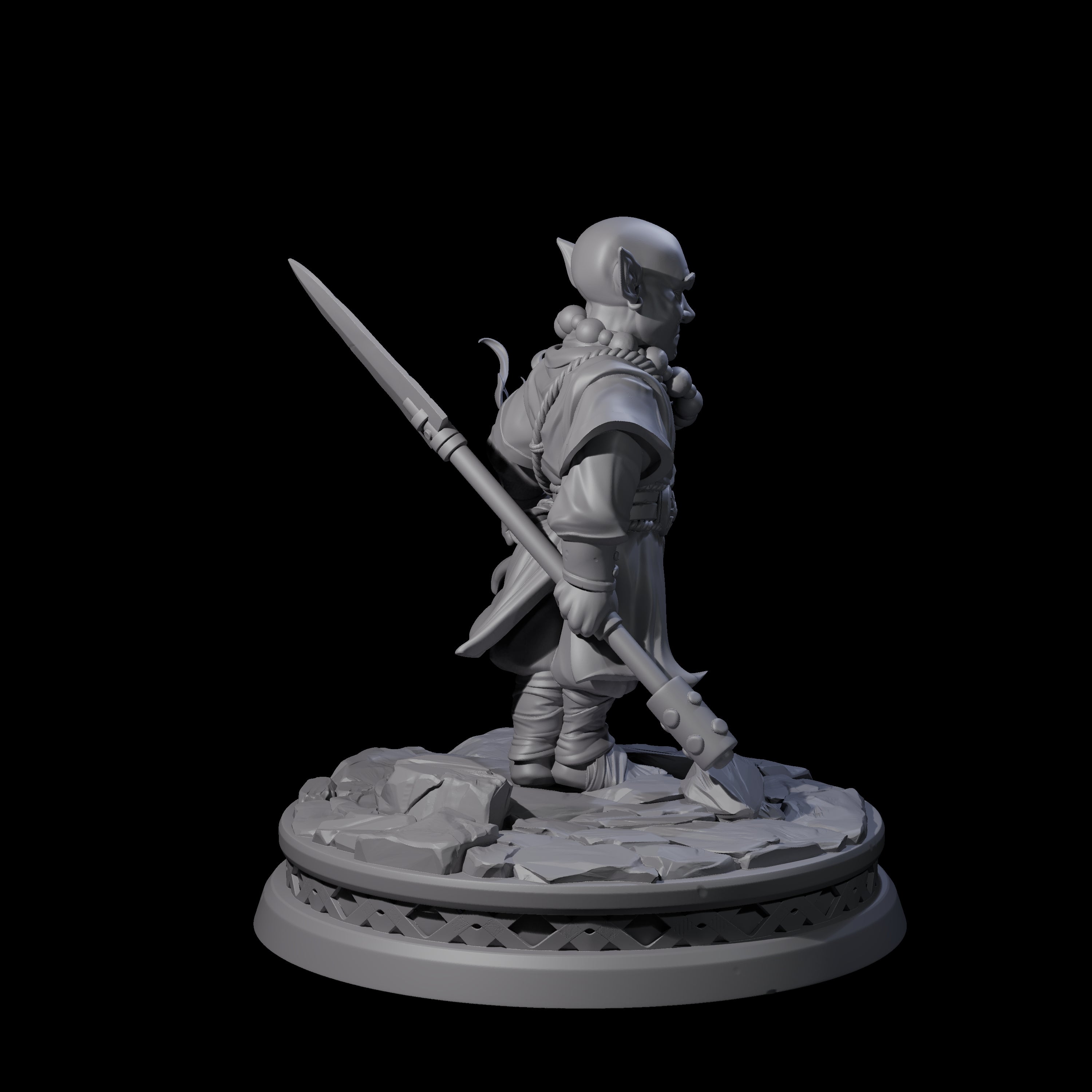Tidy Goblin Monk Miniature for Dungeons and Dragons, Pathfinder or other TTRPGs