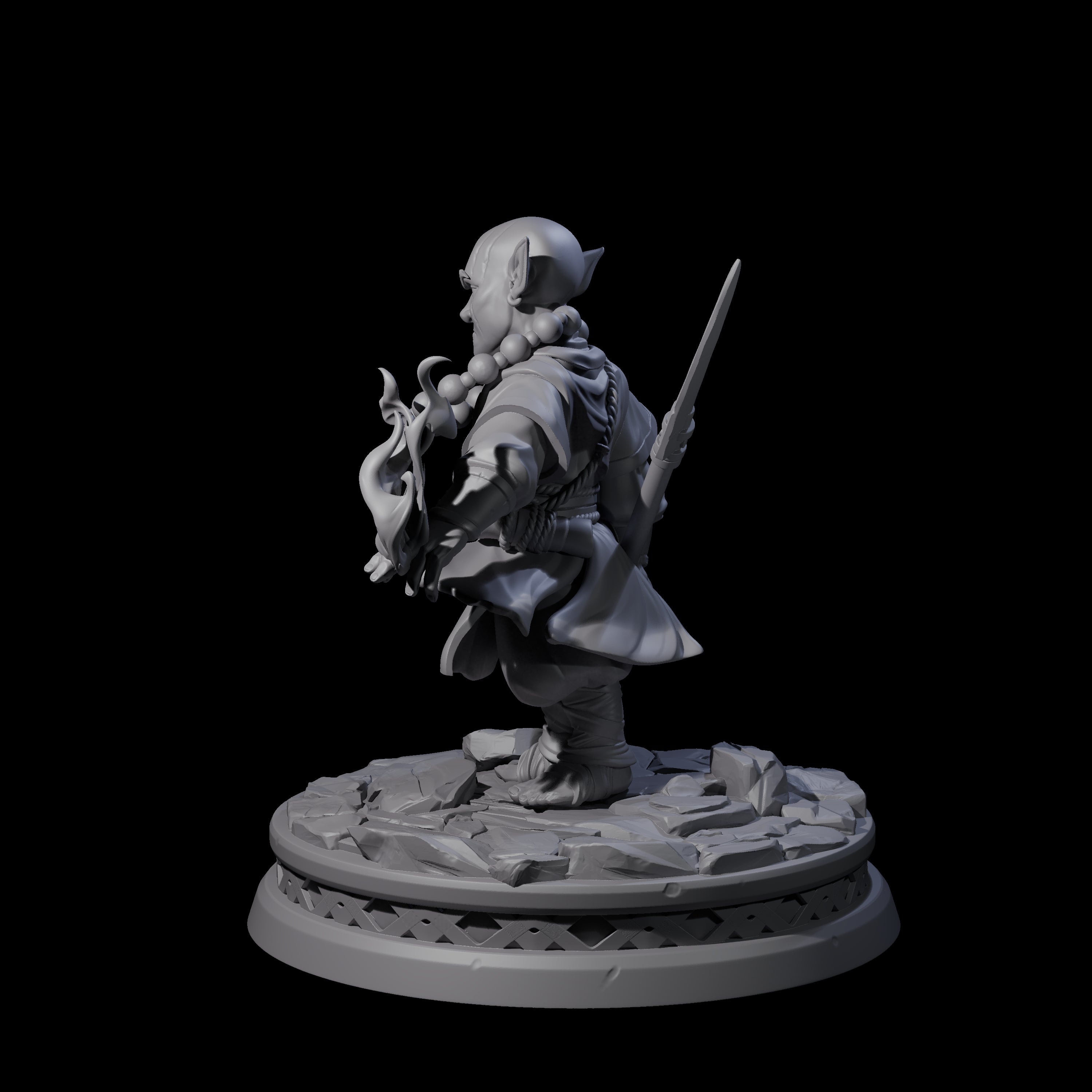 Tidy Goblin Monk Miniature for Dungeons and Dragons, Pathfinder or other TTRPGs