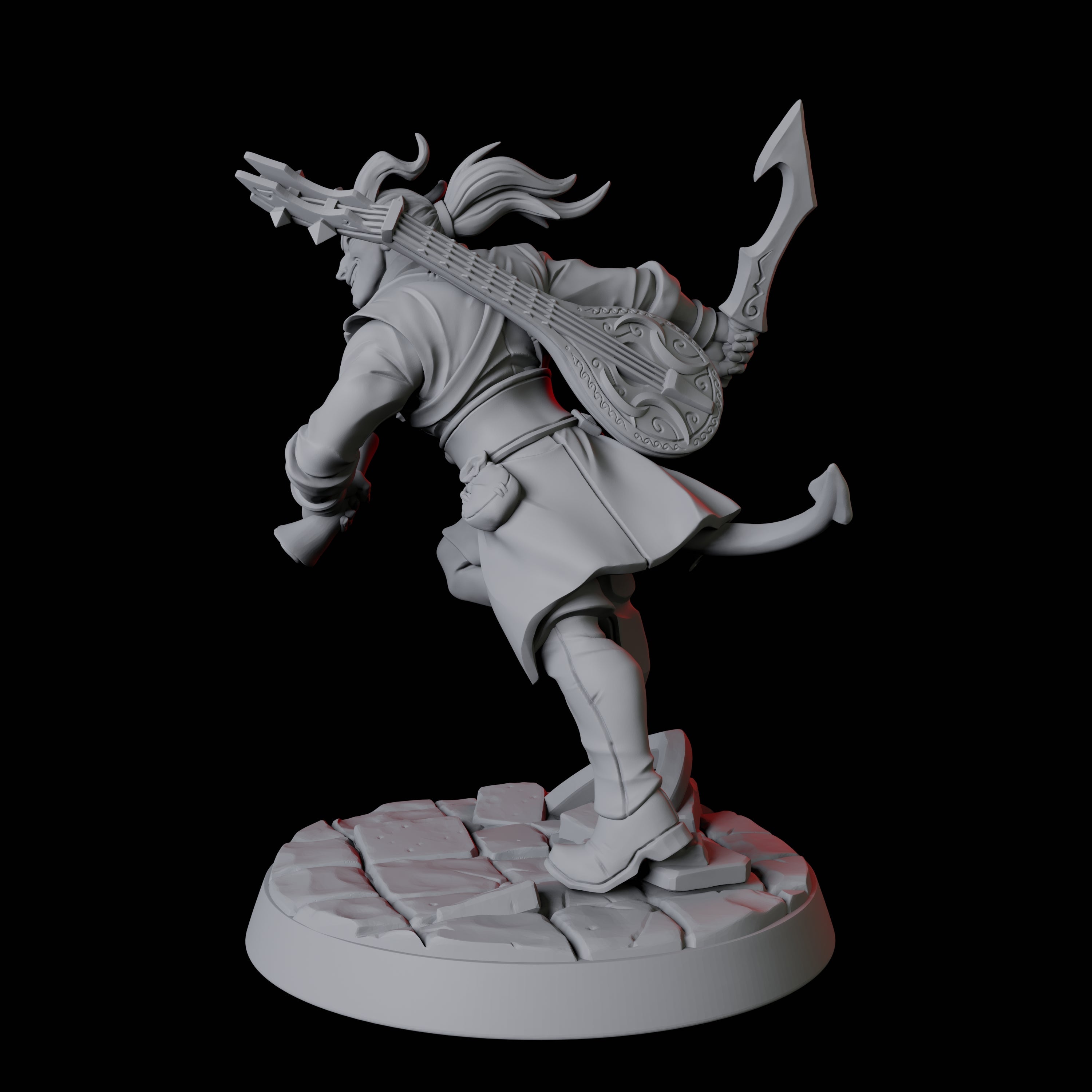 Tiefling Bard A Miniature for Dungeons and Dragons, Pathfinder or other TTRPGs