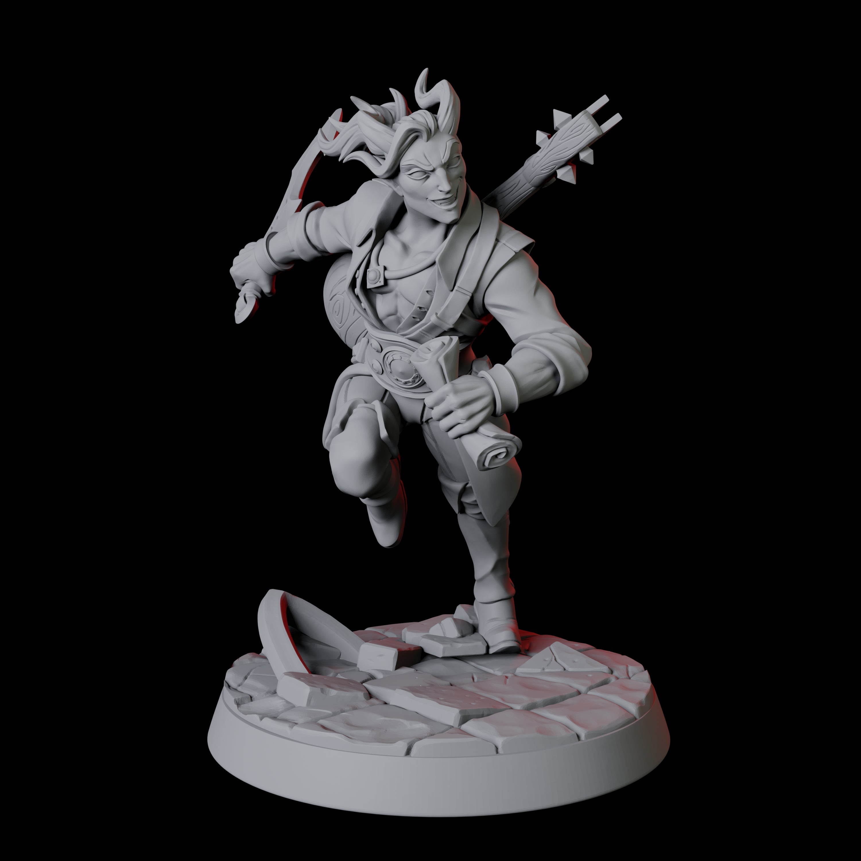 Tiefling Bard A Miniature for Dungeons and Dragons, Pathfinder or other TTRPGs