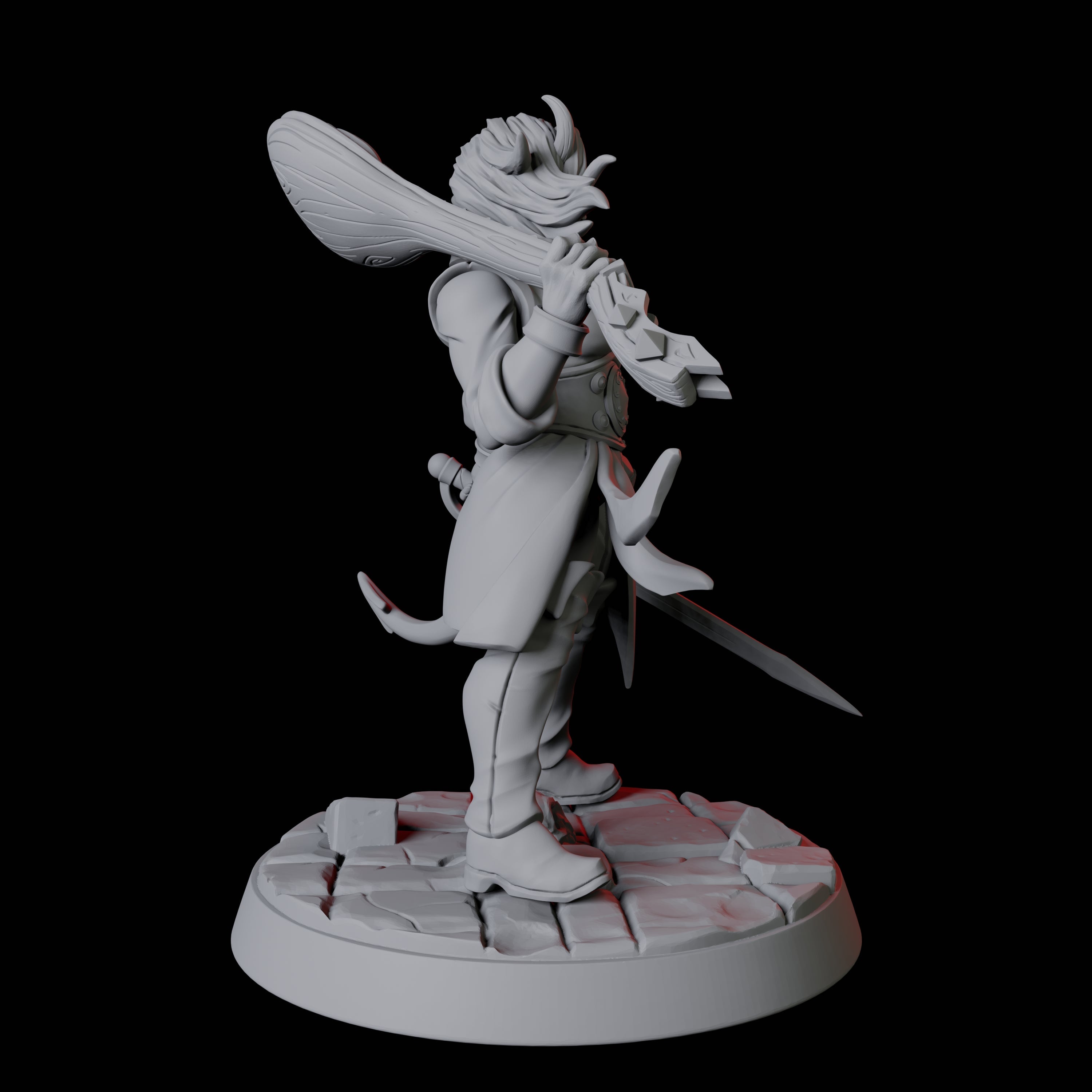 Tiefling Bard E Miniature for Dungeons and Dragons, Pathfinder or other TTRPGs