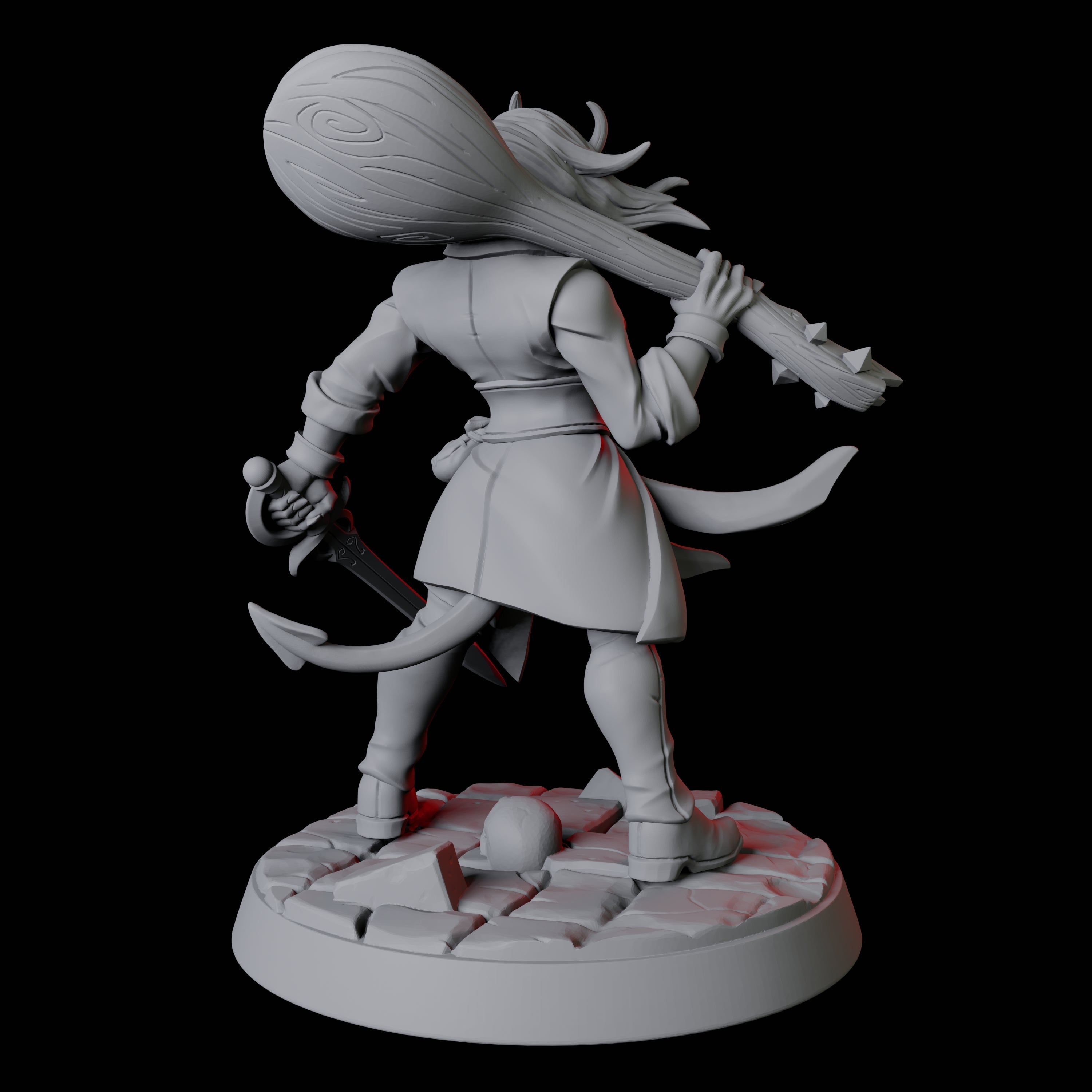 Tiefling Bard E Miniature for Dungeons and Dragons, Pathfinder or other TTRPGs