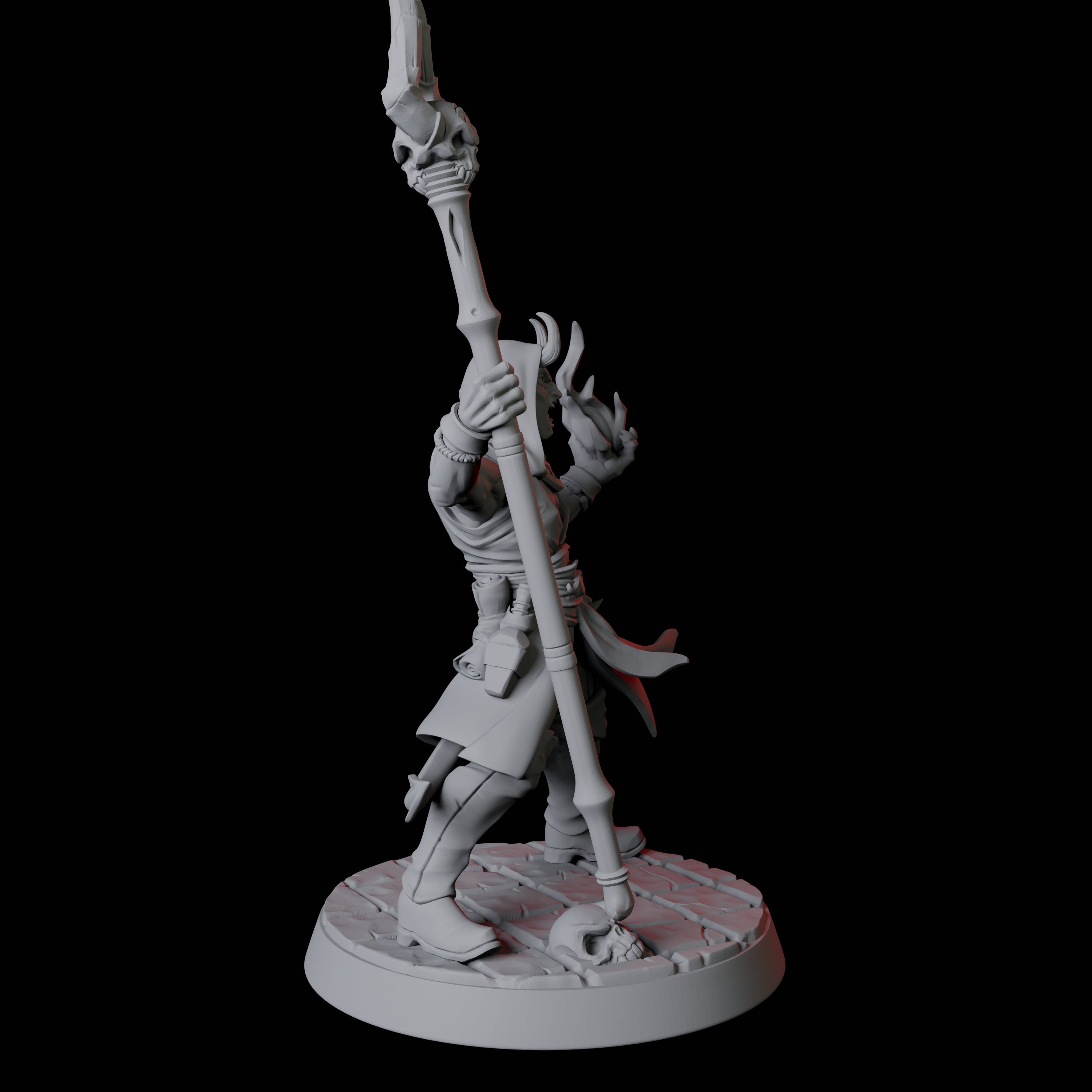 Tiefling Magic Caster C Miniature for Dungeons and Dragons, Pathfinder or other TTRPGs