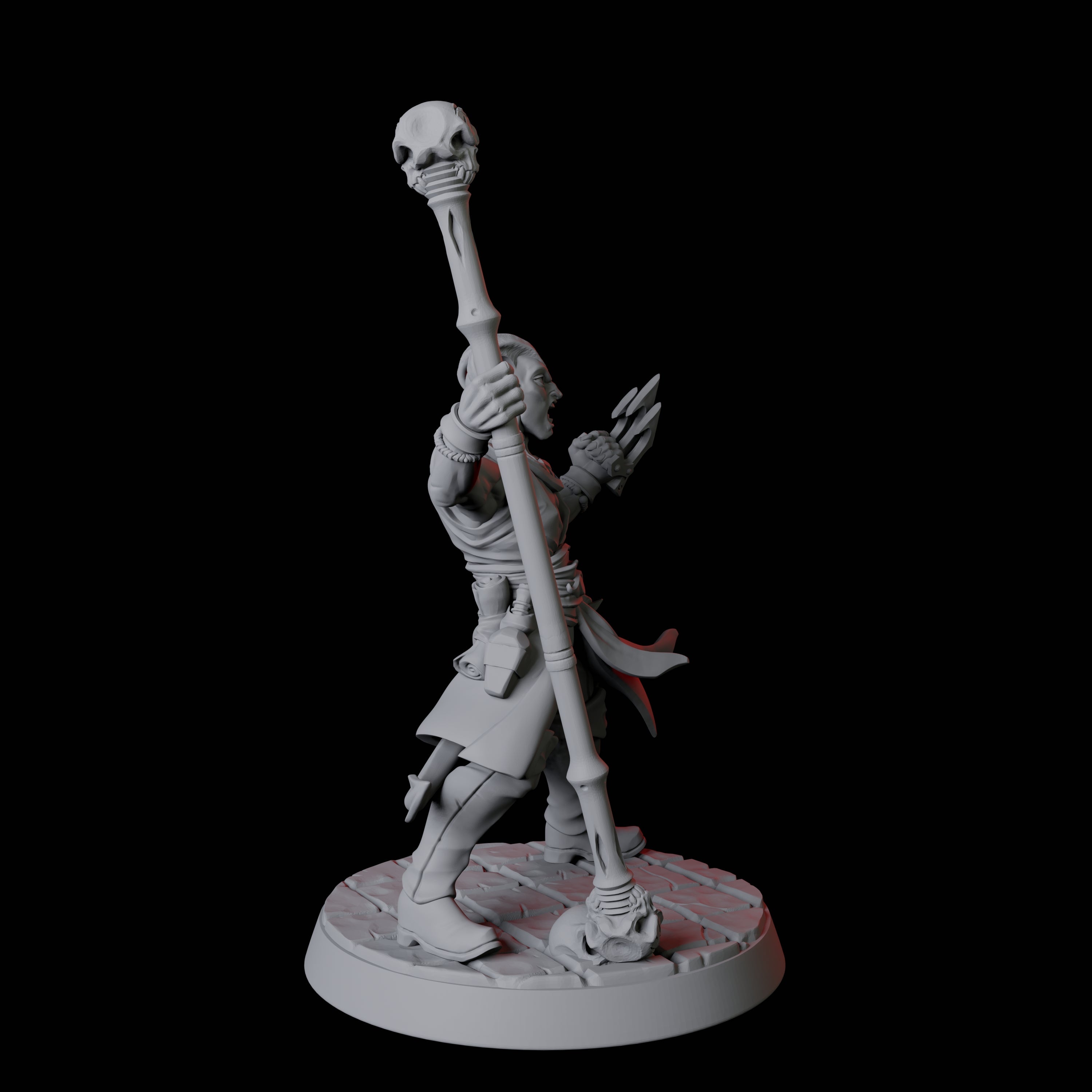 Tiefling Monk C Miniature for Dungeons and Dragons, Pathfinder or other TTRPGs