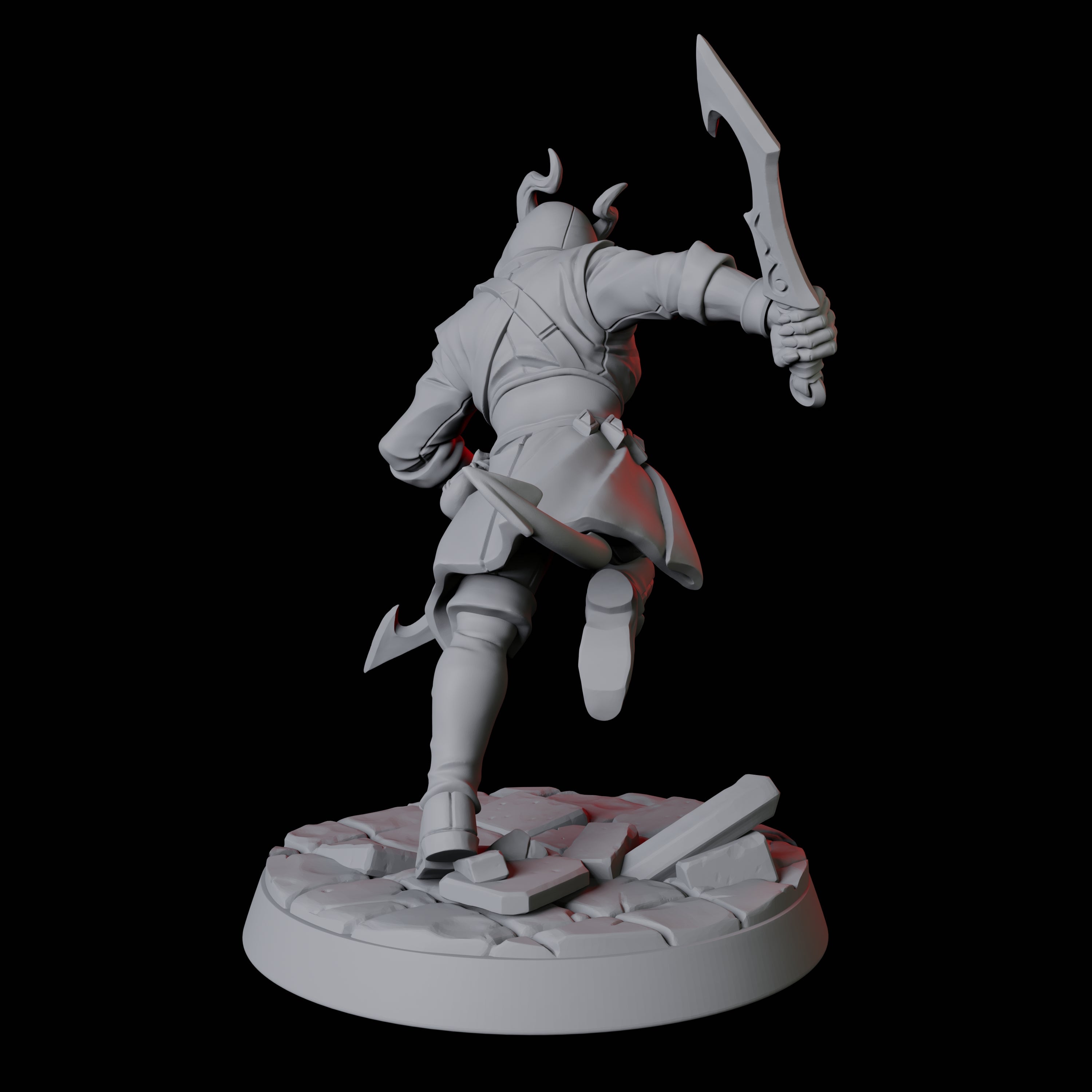 Tiefling Rogue A Miniature for Dungeons and Dragons, Pathfinder or other TTRPGs