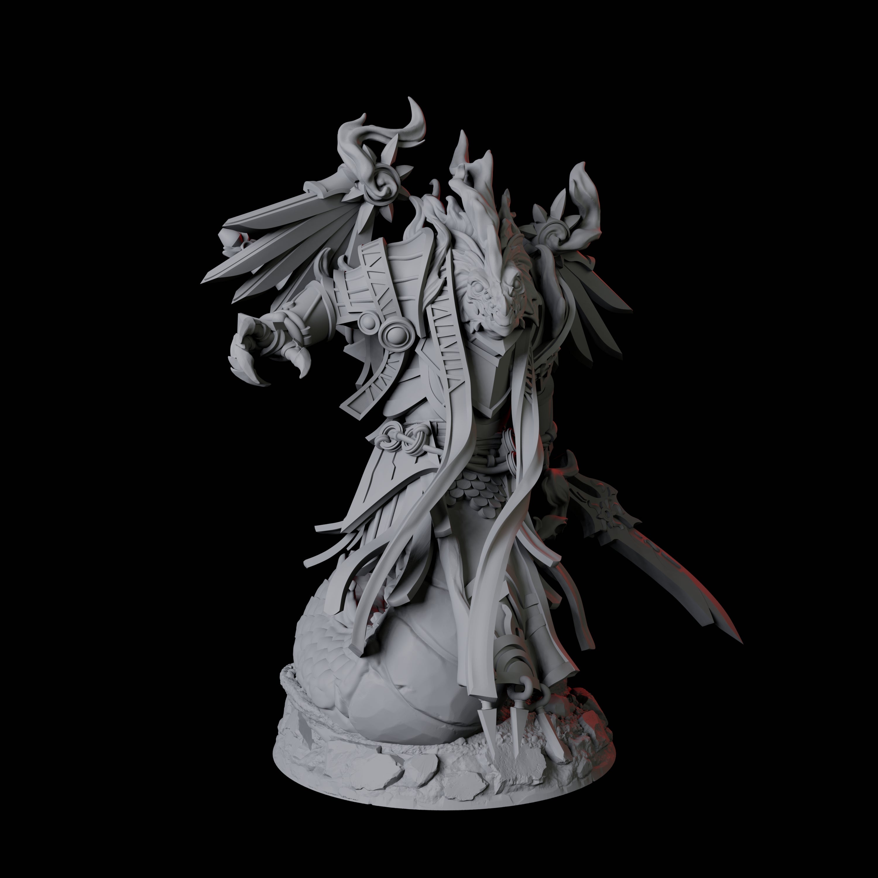 Tinkering Yuan-Ti Abomination Artificer Miniature for Dungeons and Dragons, Pathfinder or other TTRPGs