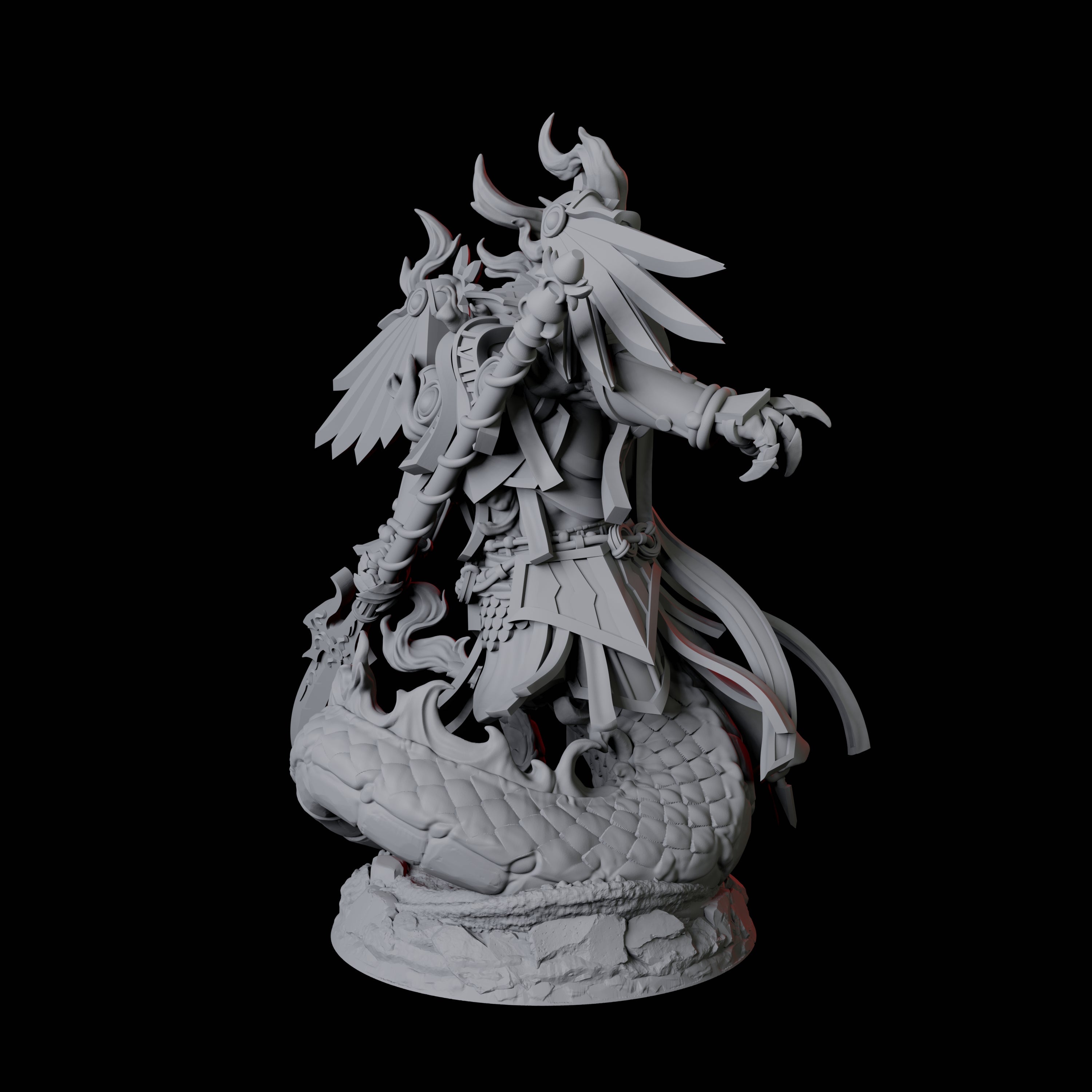 Tinkering Yuan-Ti Abomination Artificer Miniature for Dungeons and Dragons, Pathfinder or other TTRPGs