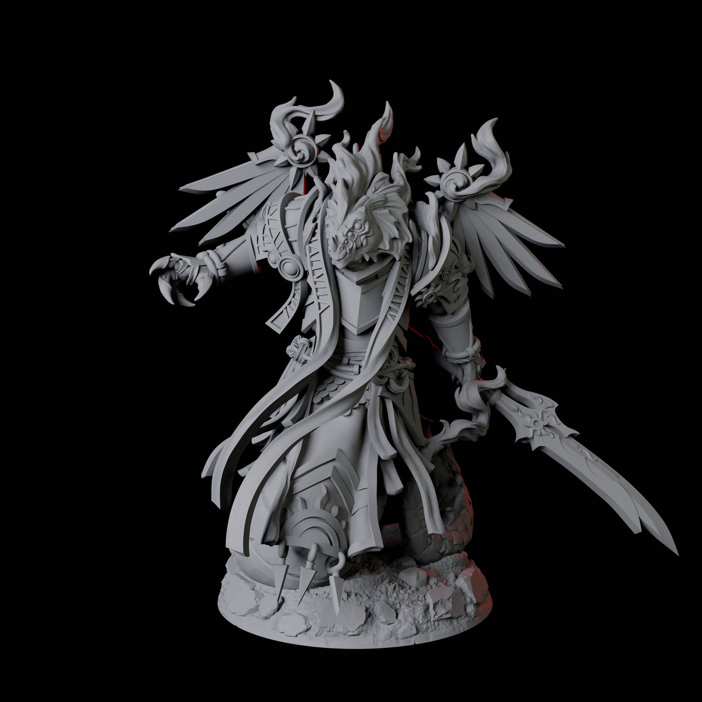 Tinkering Yuan-Ti Abomination Artificer Miniature for Dungeons and Dragons, Pathfinder or other TTRPGs