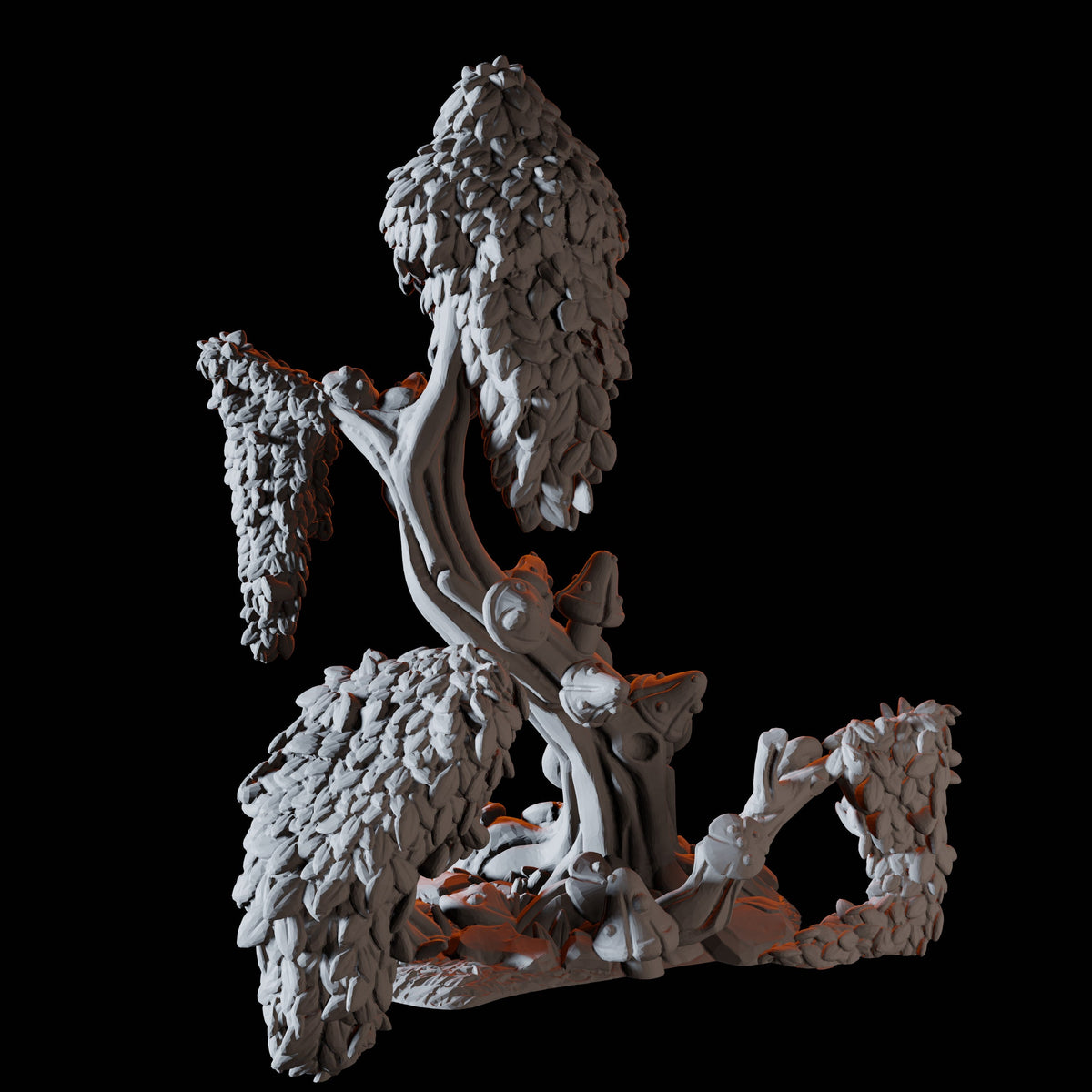 Tiny Tree Mushroom Miniature for Dungeons and Dragons, Pathfinder or other TTRPGs