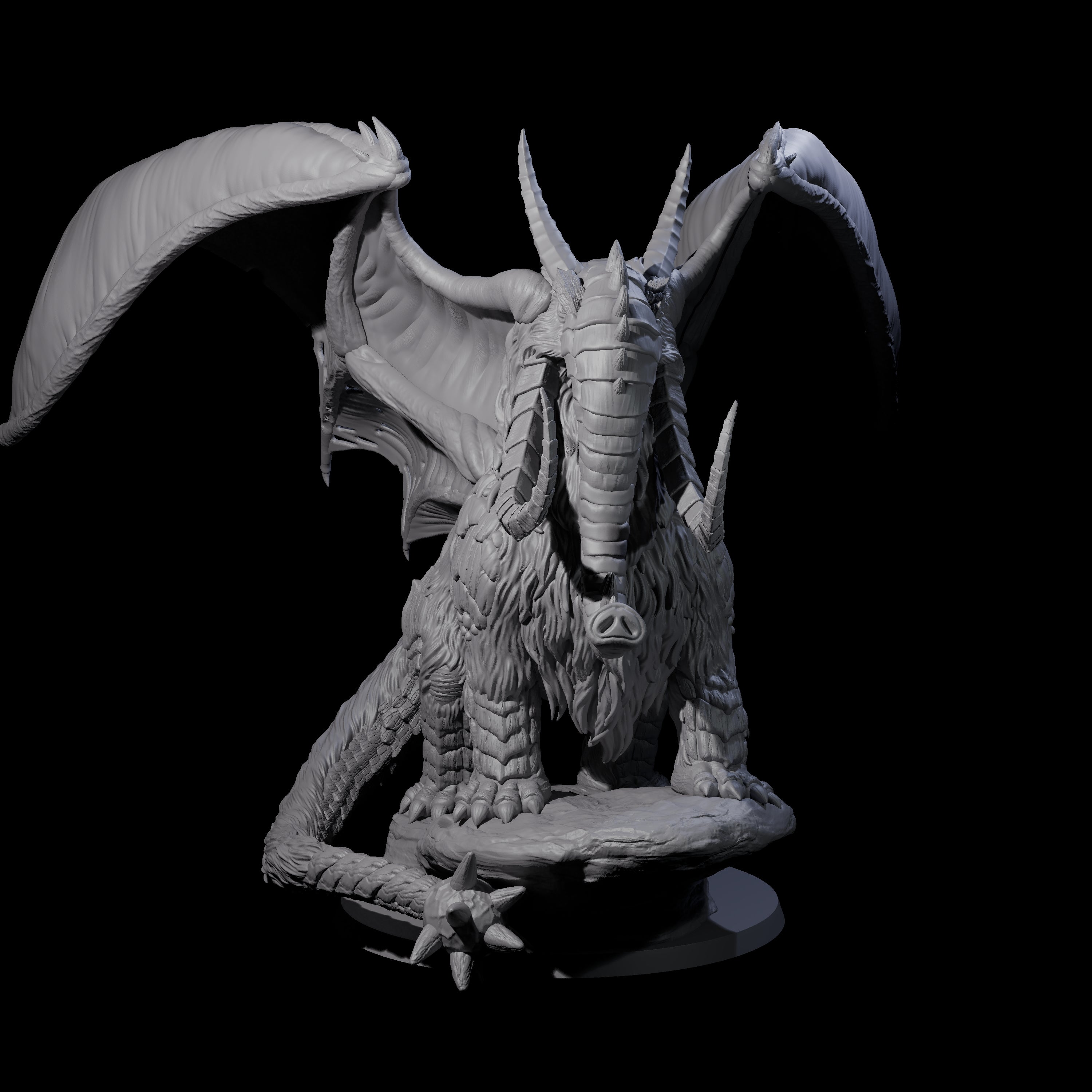 Titanous Thulgant Qlippoth Miniature for Dungeons and Dragons, Pathfinder or other TTRPGs