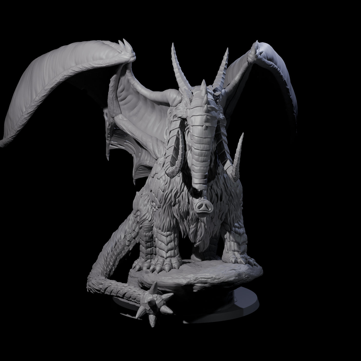 Titanous Thulgant Qlippoth Miniature for Dungeons and Dragons, Pathfinder or other TTRPGs