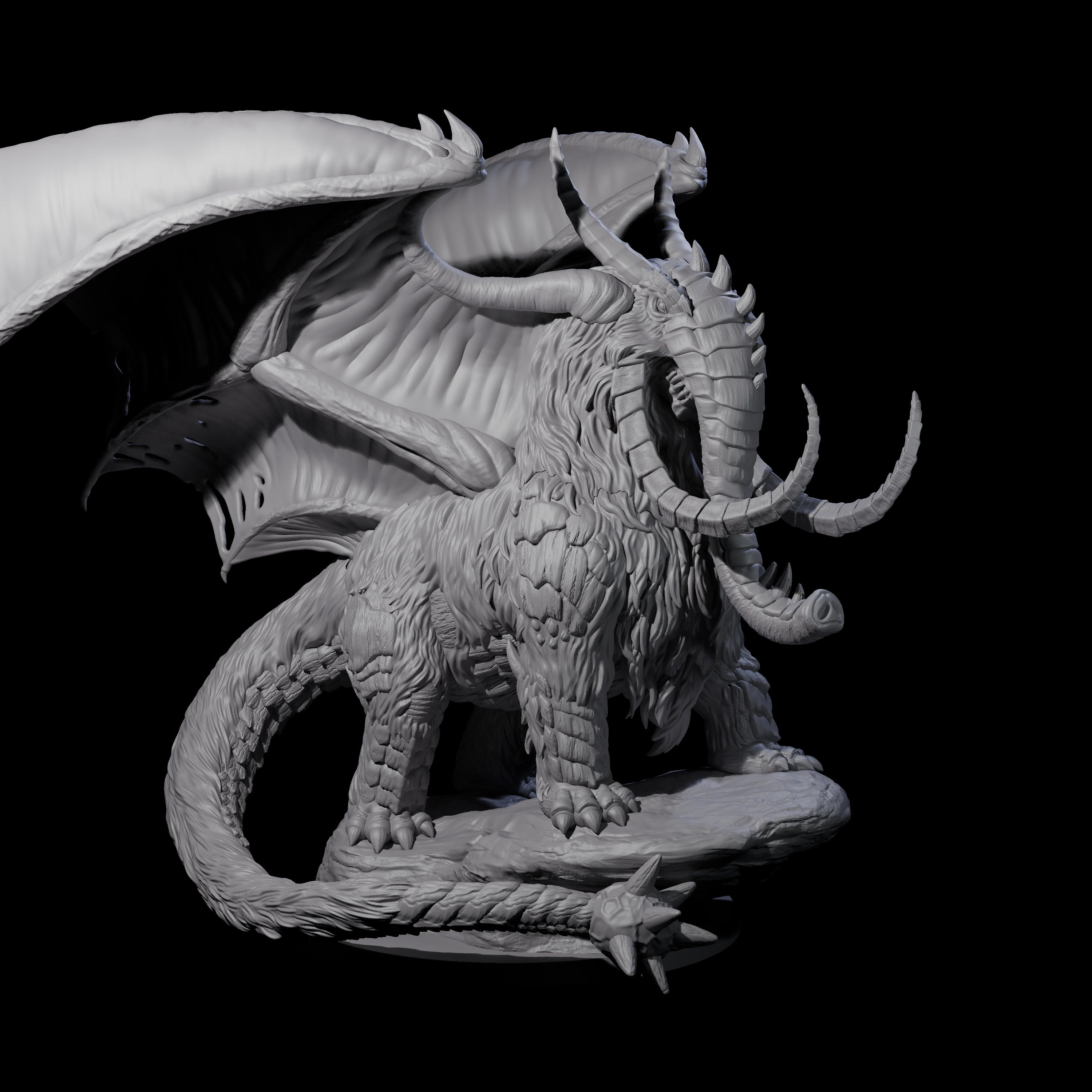 Titanous Thulgant Qlippoth Miniature for Dungeons and Dragons, Pathfinder or other TTRPGs