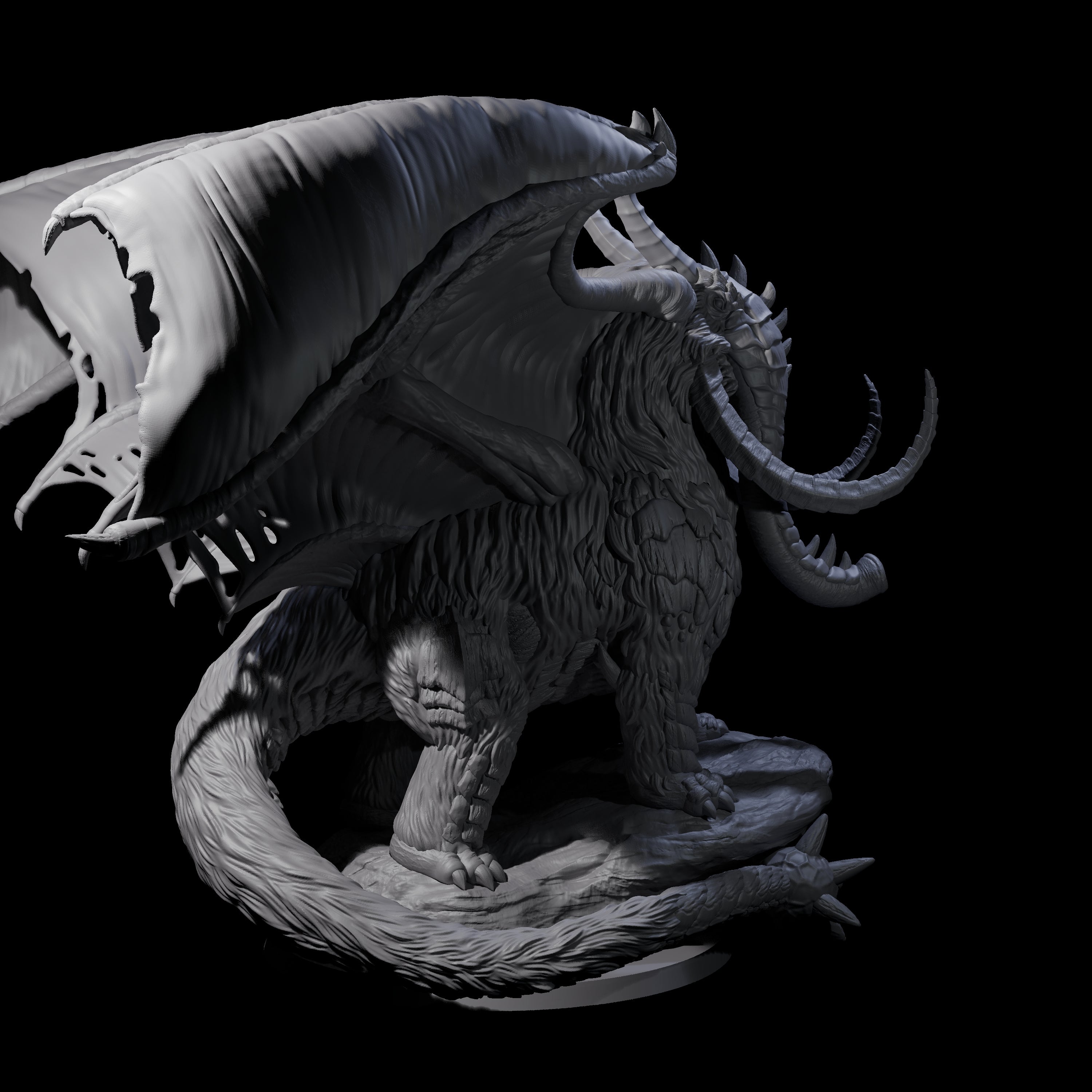 Titanous Thulgant Qlippoth Miniature for Dungeons and Dragons, Pathfinder or other TTRPGs