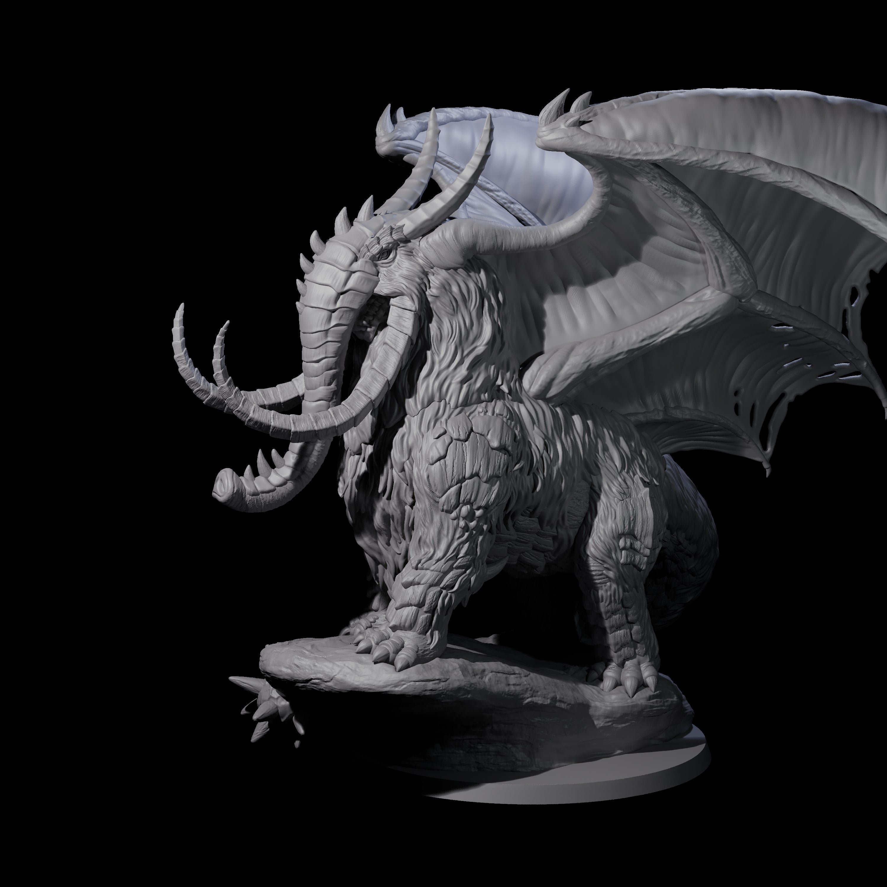 Titanous Thulgant Qlippoth Miniature for Dungeons and Dragons, Pathfinder or other TTRPGs
