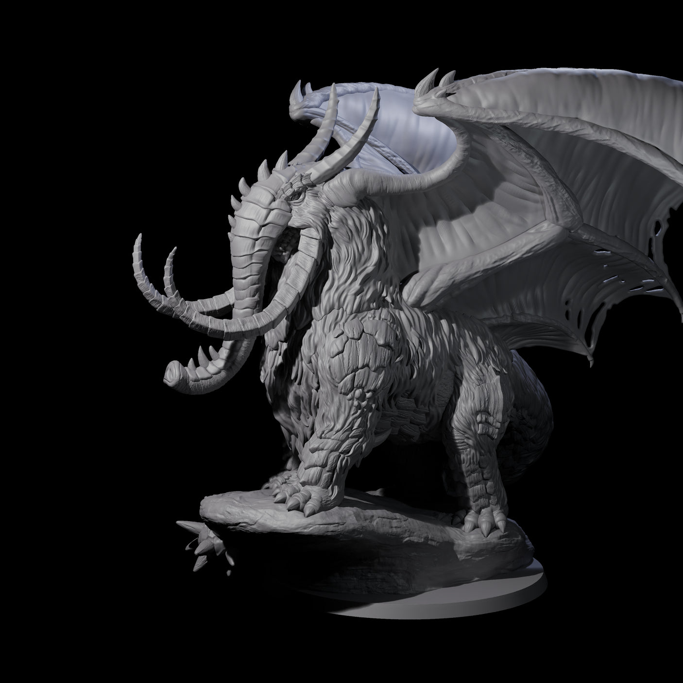Titanous Thulgant Qlippoth Miniature for Dungeons and Dragons, Pathfinder or other TTRPGs