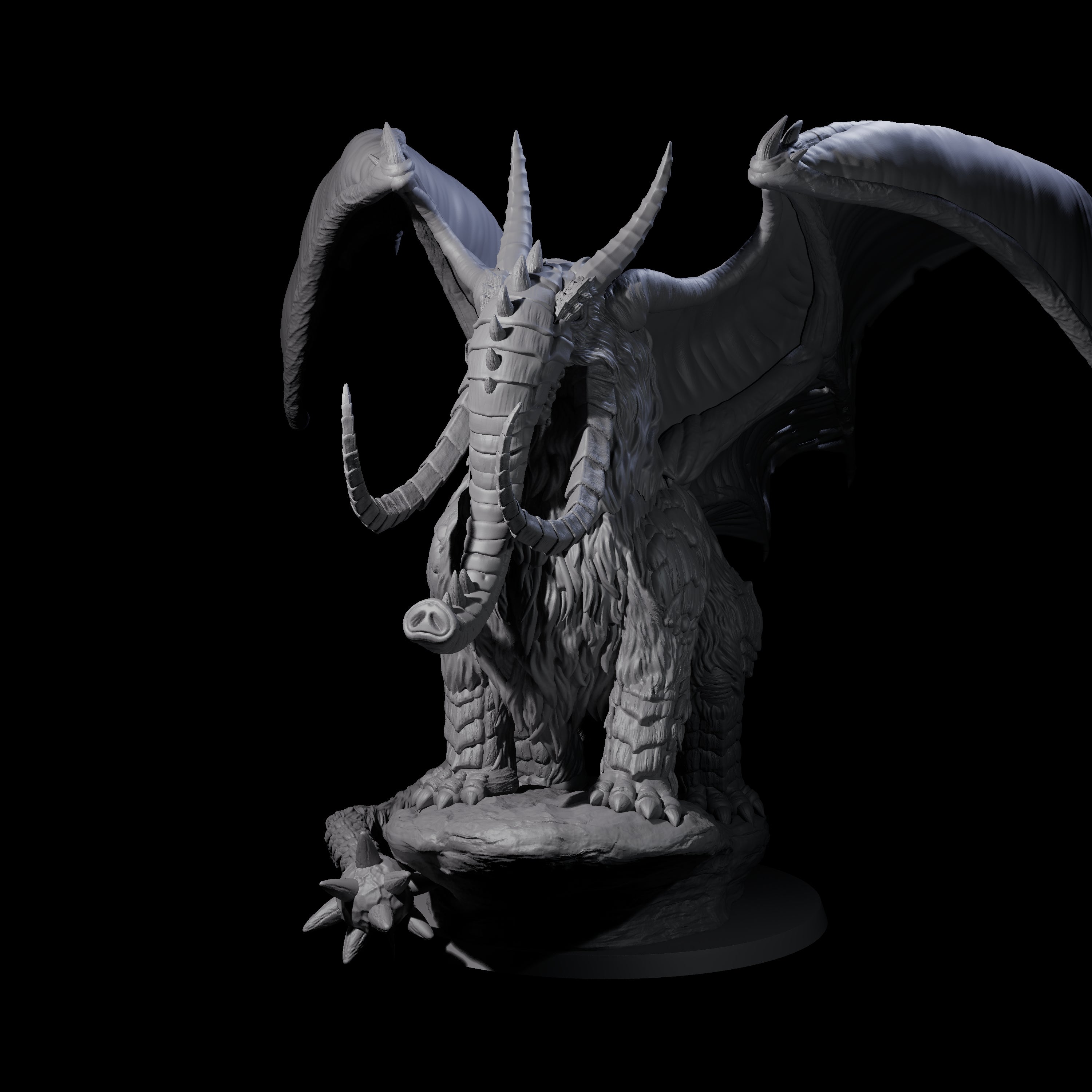 Titanous Thulgant Qlippoth Miniature for Dungeons and Dragons, Pathfinder or other TTRPGs