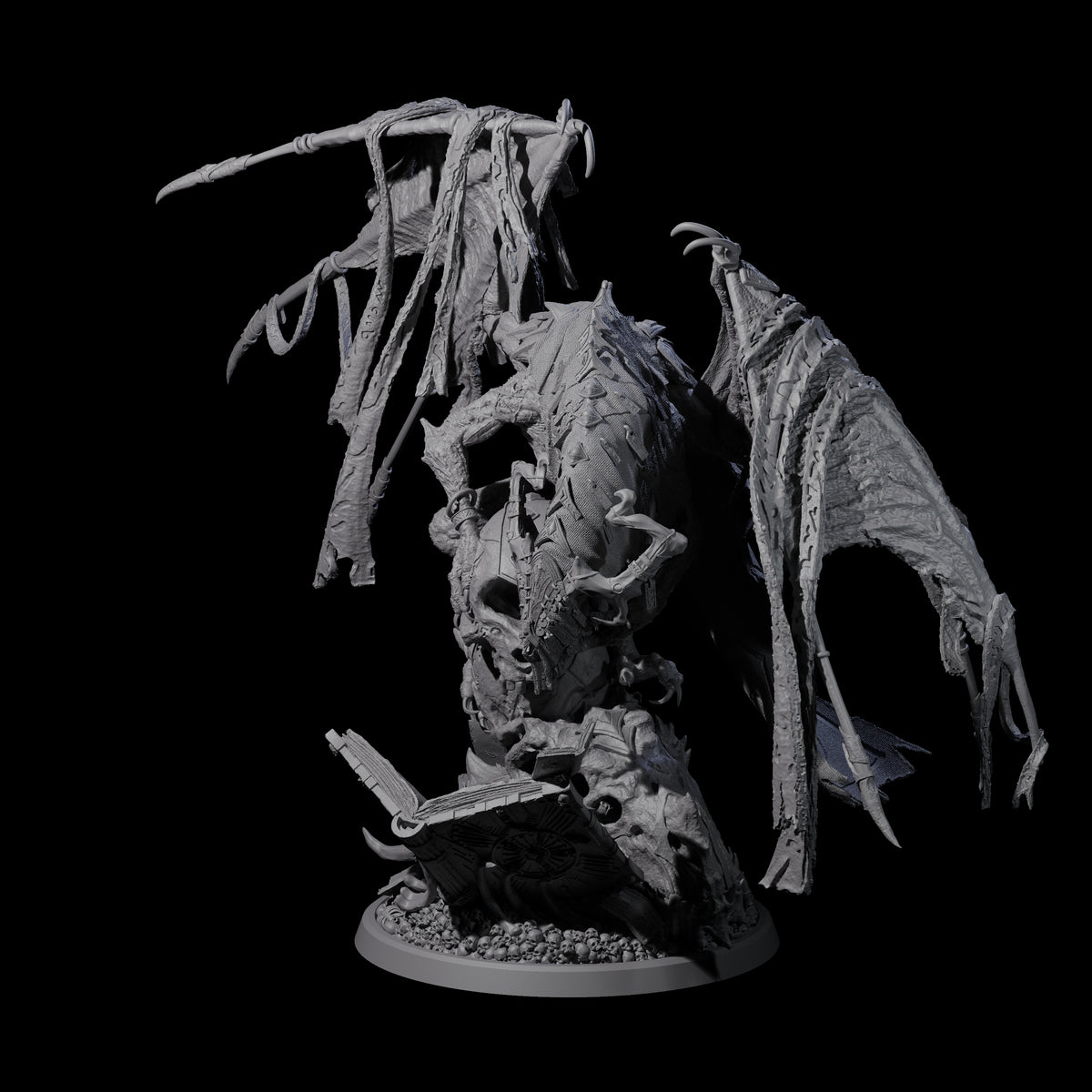 Tome Dragon - Horder of Knowledge Miniature for Dungeons and Dragons, Pathfinder or other TTRPGs